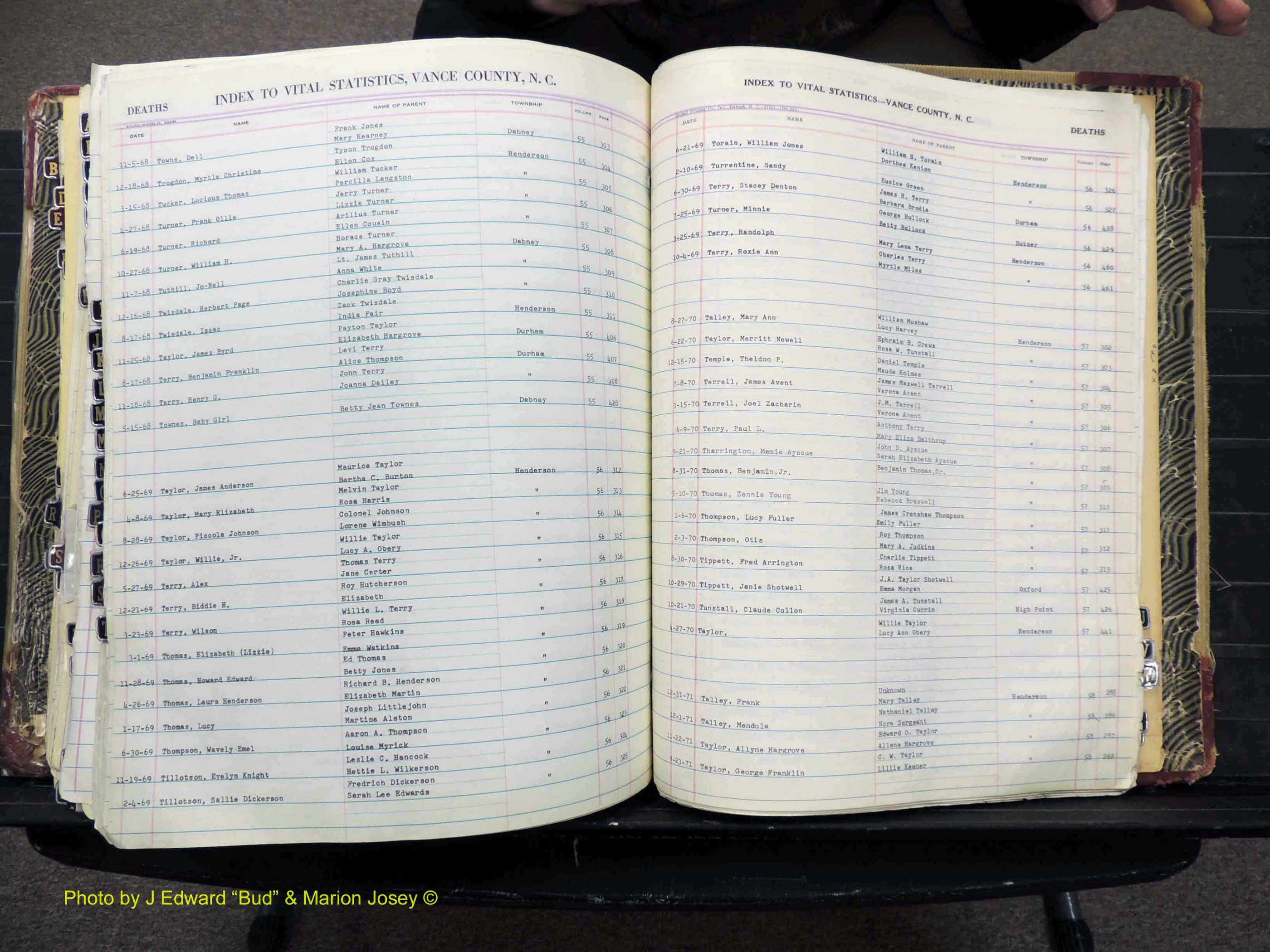 Vance Co, NC, Births & Deaths, A-Z, 1960-1974 (477).JPG