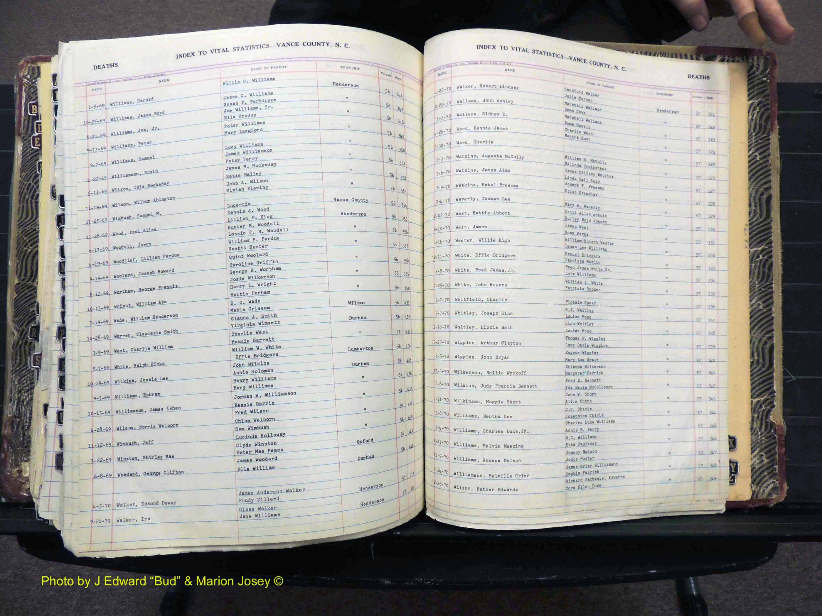 Vance Co, NC, Births & Deaths, A-Z, 1960-1974 (489).JPG
