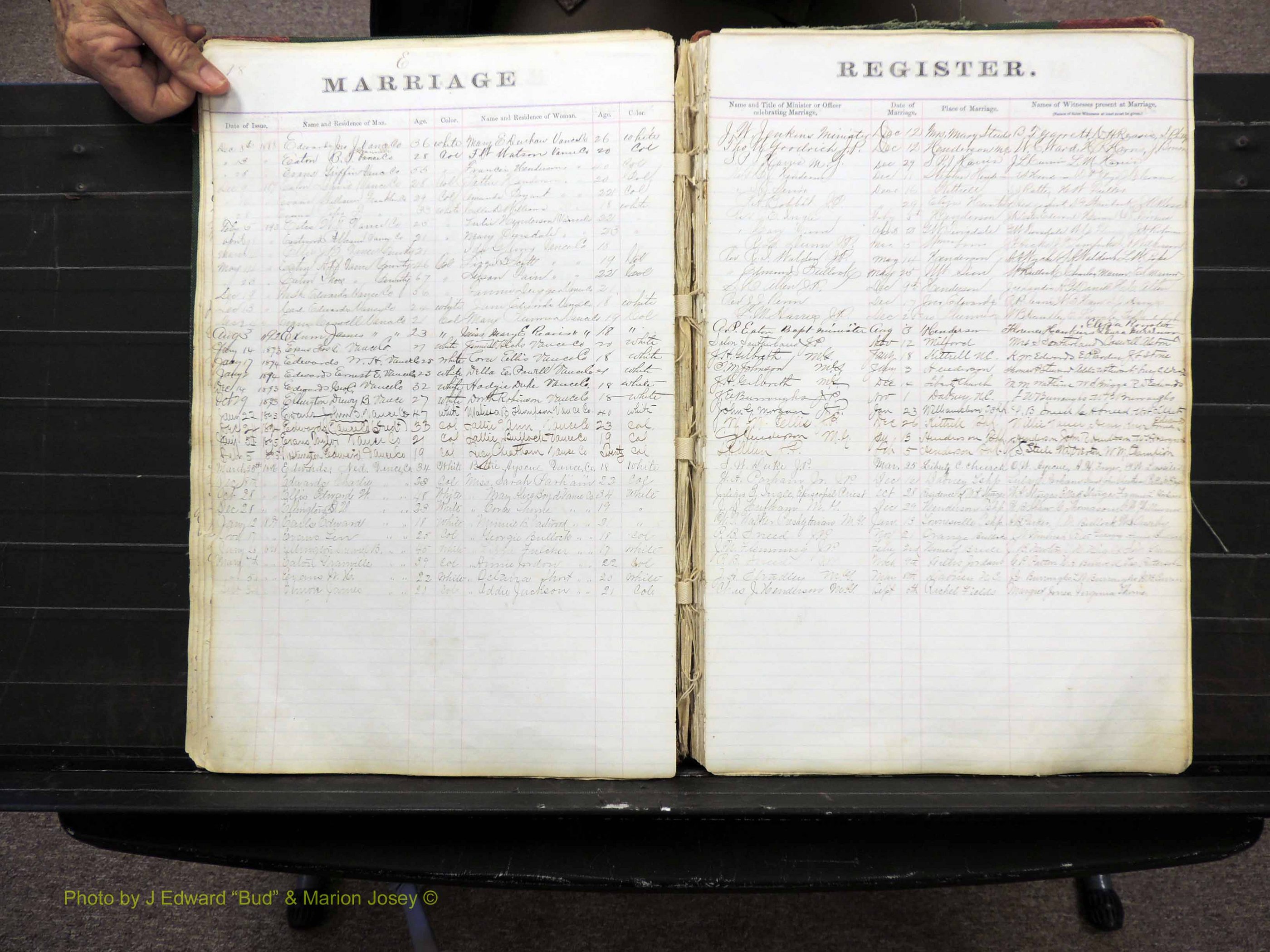 Vance Co, NC, Marriages, A-Z, 1873-1898 (118).JPG