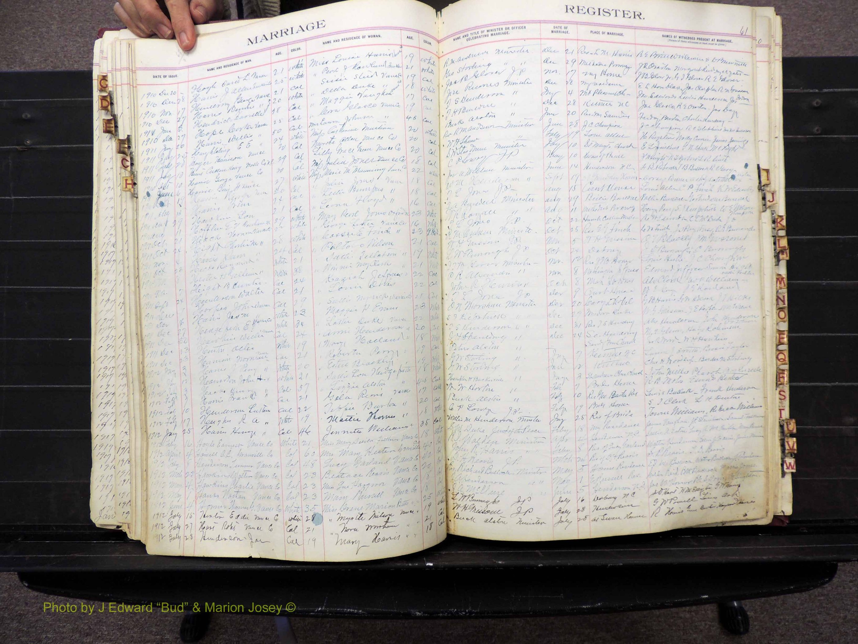 Vance Co, NC, Marriages, A-Z, 1898-1919 (150).JPG