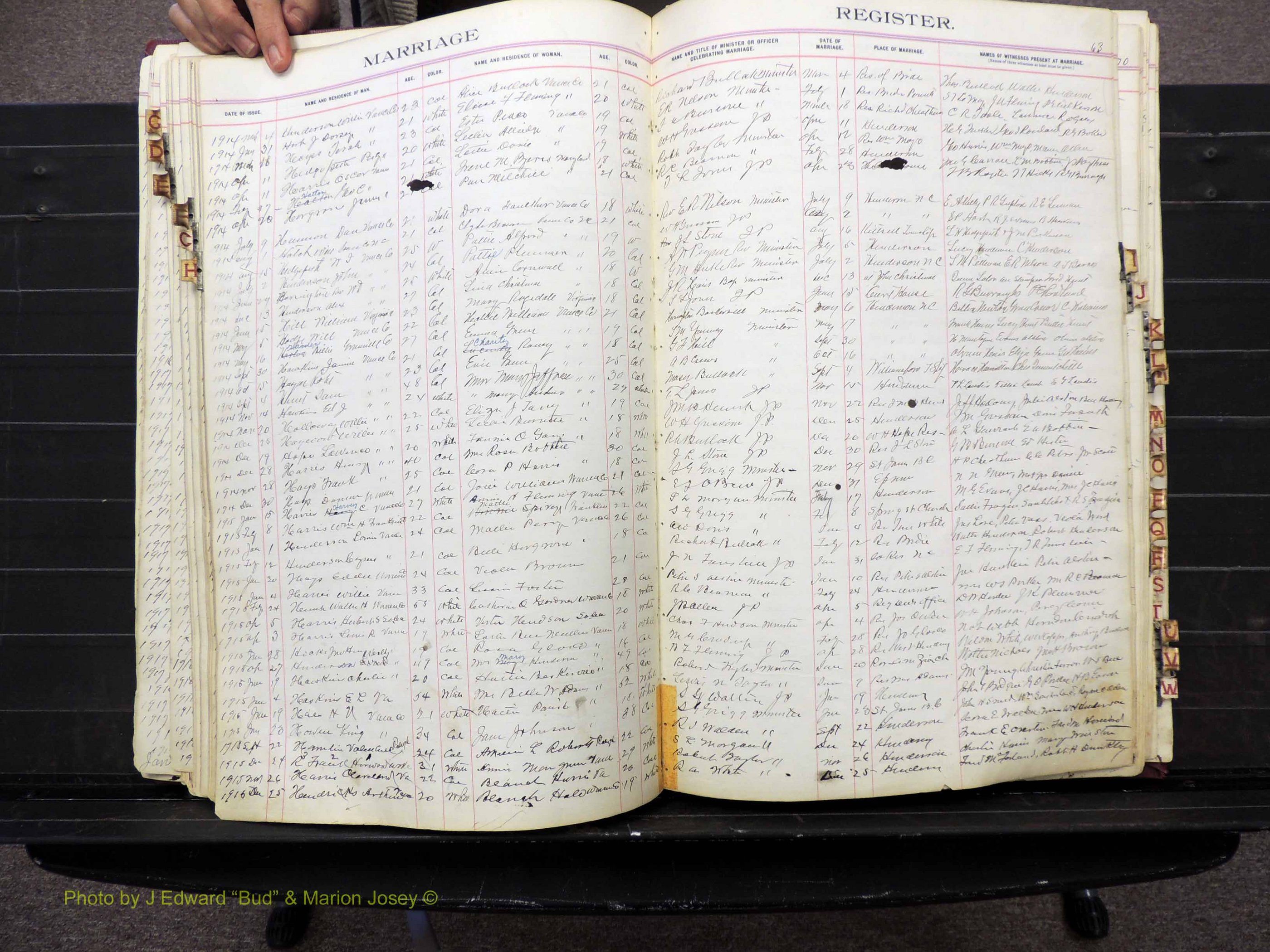 Vance Co, NC, Marriages, A-Z, 1898-1919 (152).JPG