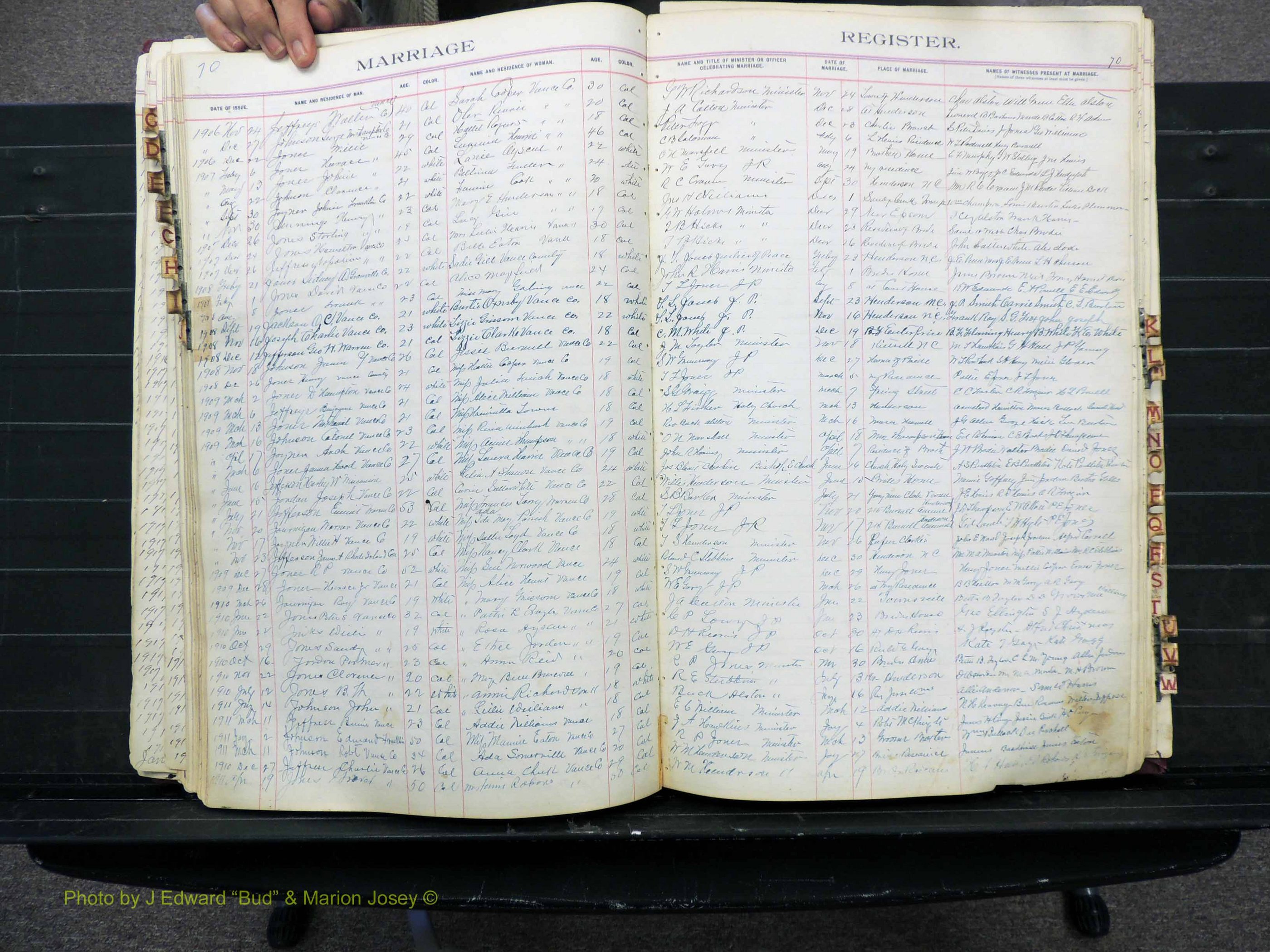Vance Co, NC, Marriages, A-Z, 1898-1919 (157).JPG