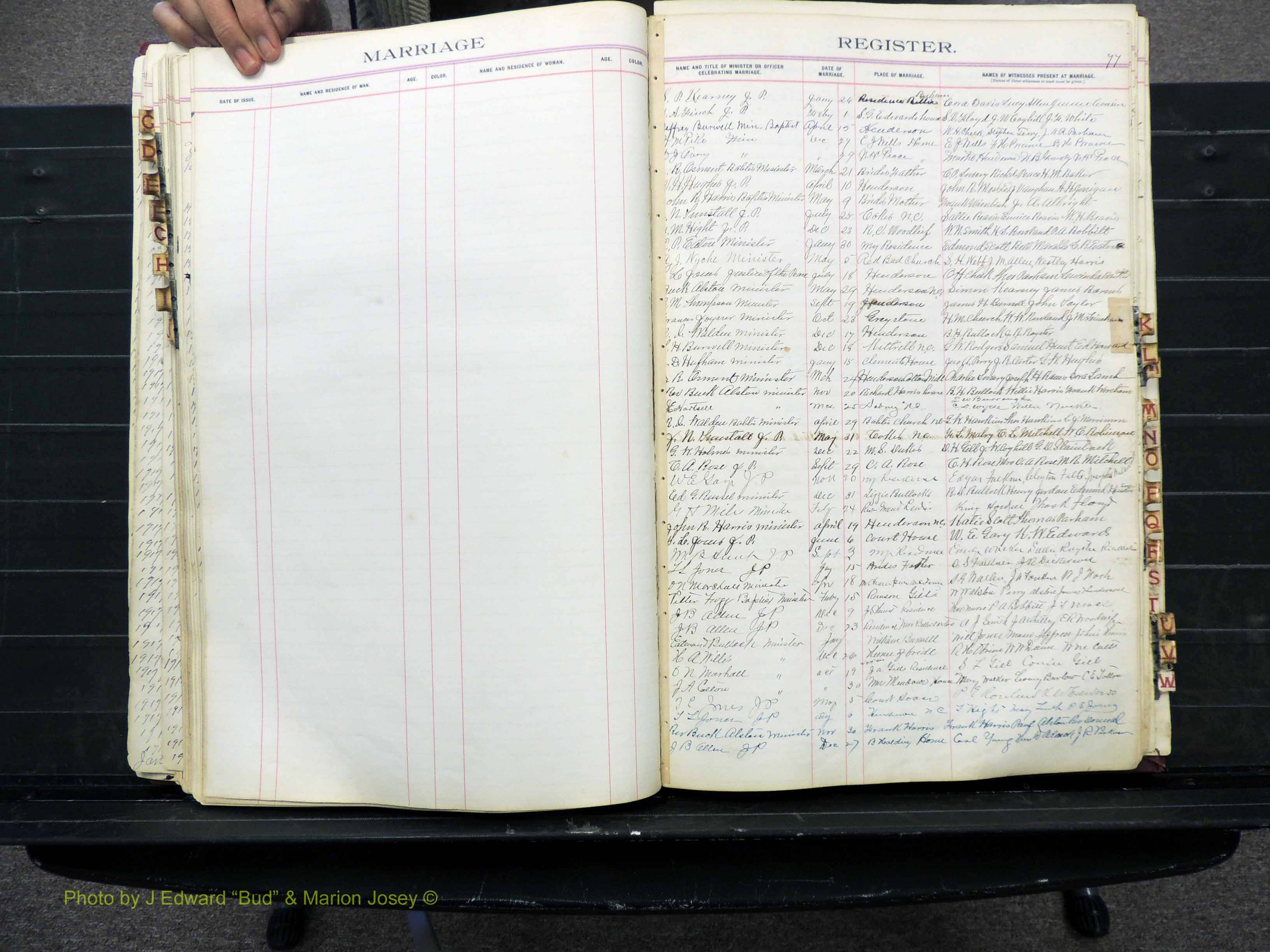 Vance Co, NC, Marriages, A-Z, 1898-1919 (163).JPG