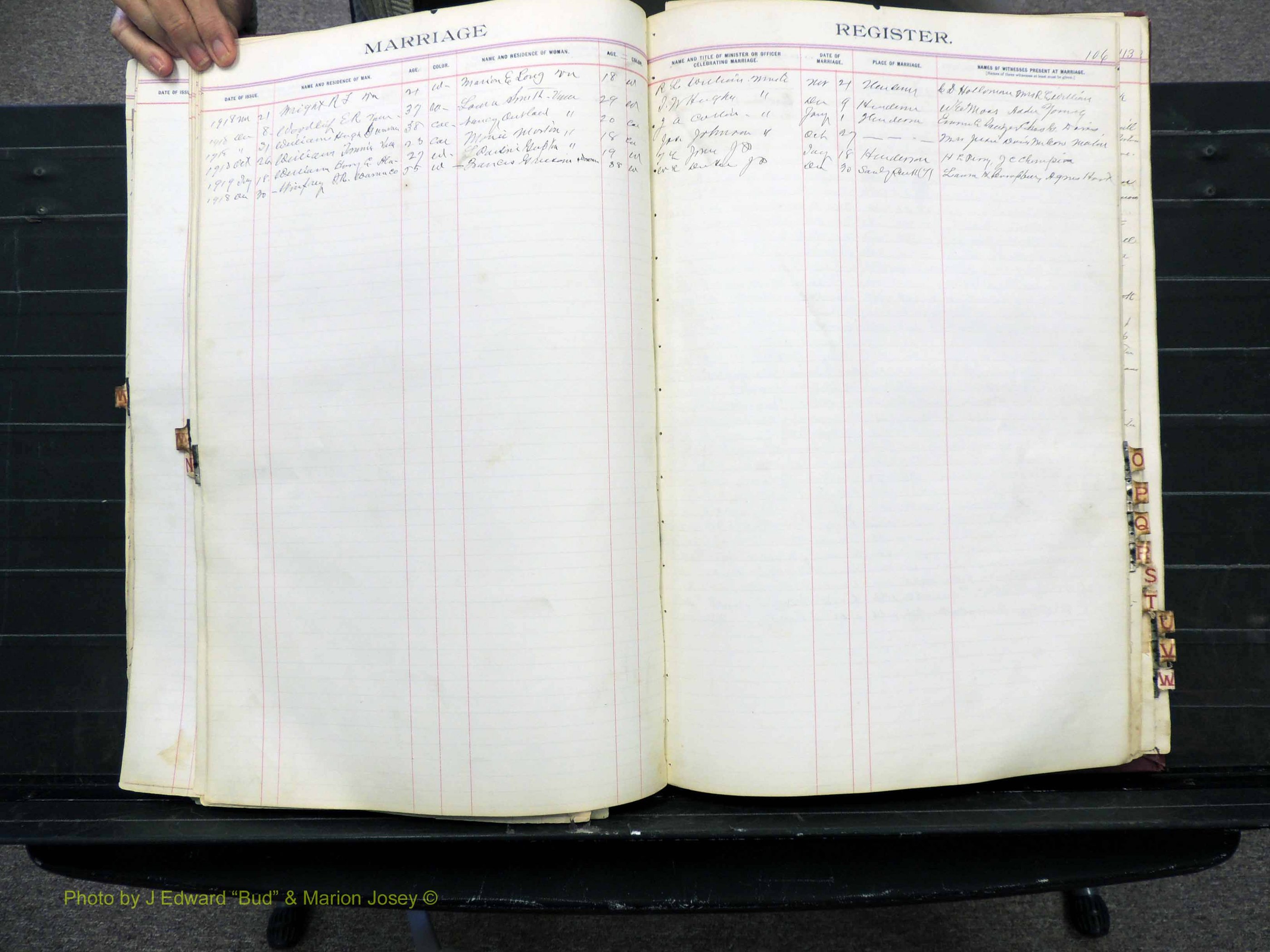 Vance Co, NC, Marriages, A-Z, 1898-1919 (179).JPG