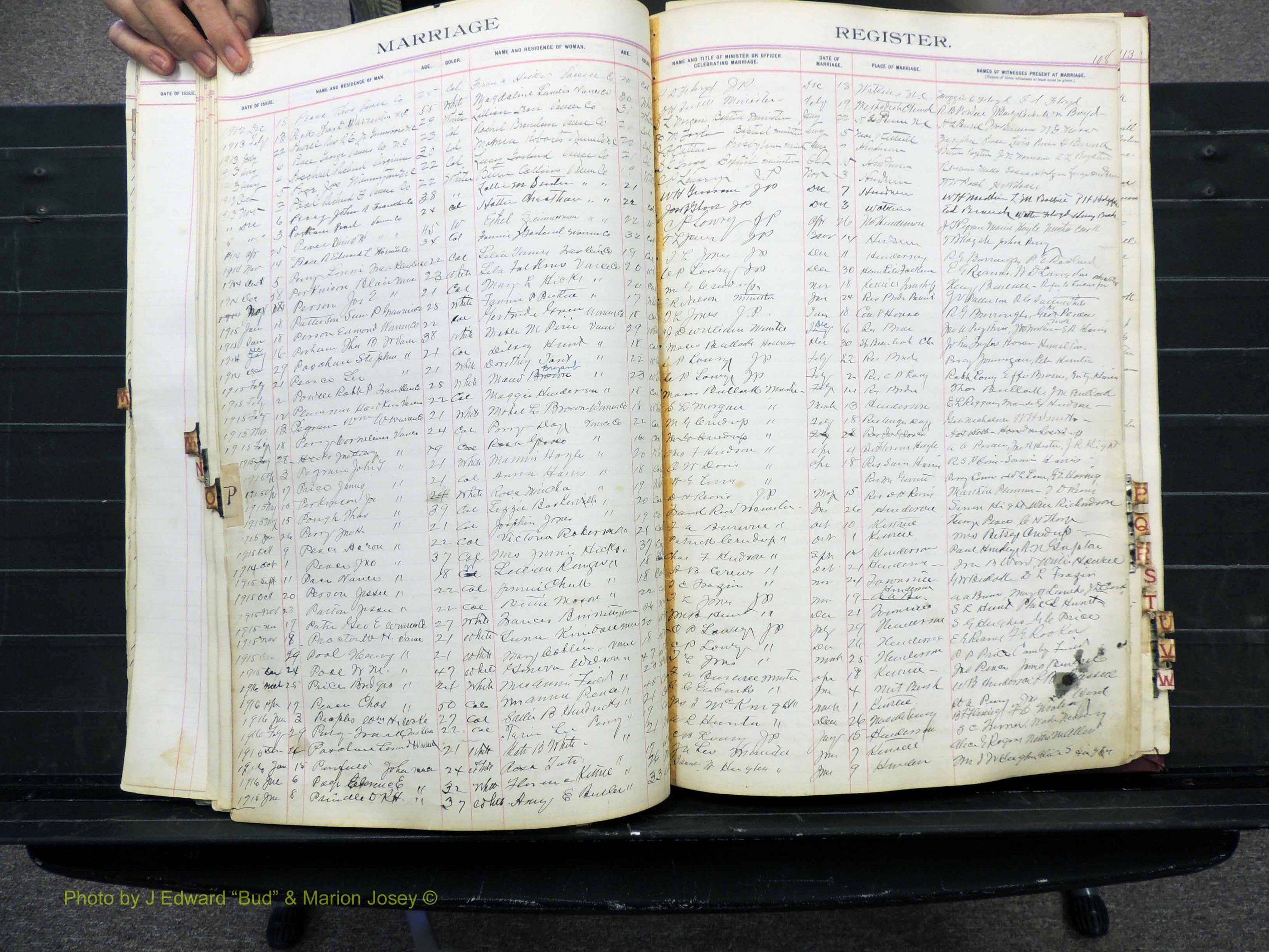 Vance Co, NC, Marriages, A-Z, 1898-1919 (181).JPG
