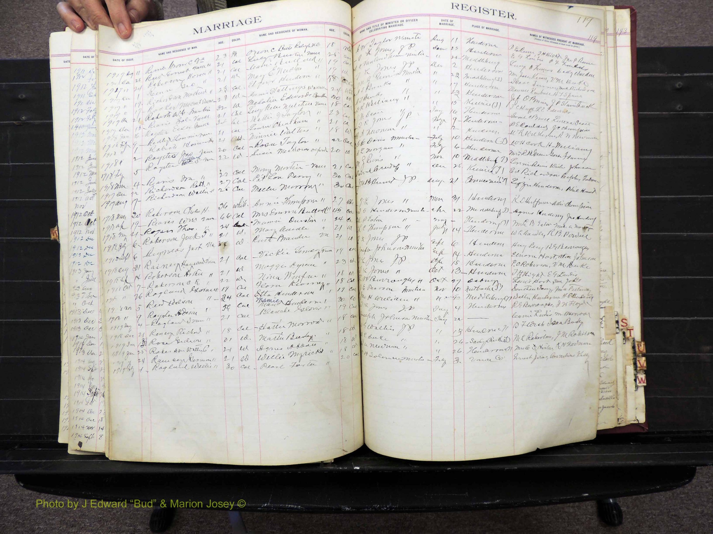 Vance Co, NC, Marriages, A-Z, 1898-1919 (191).JPG