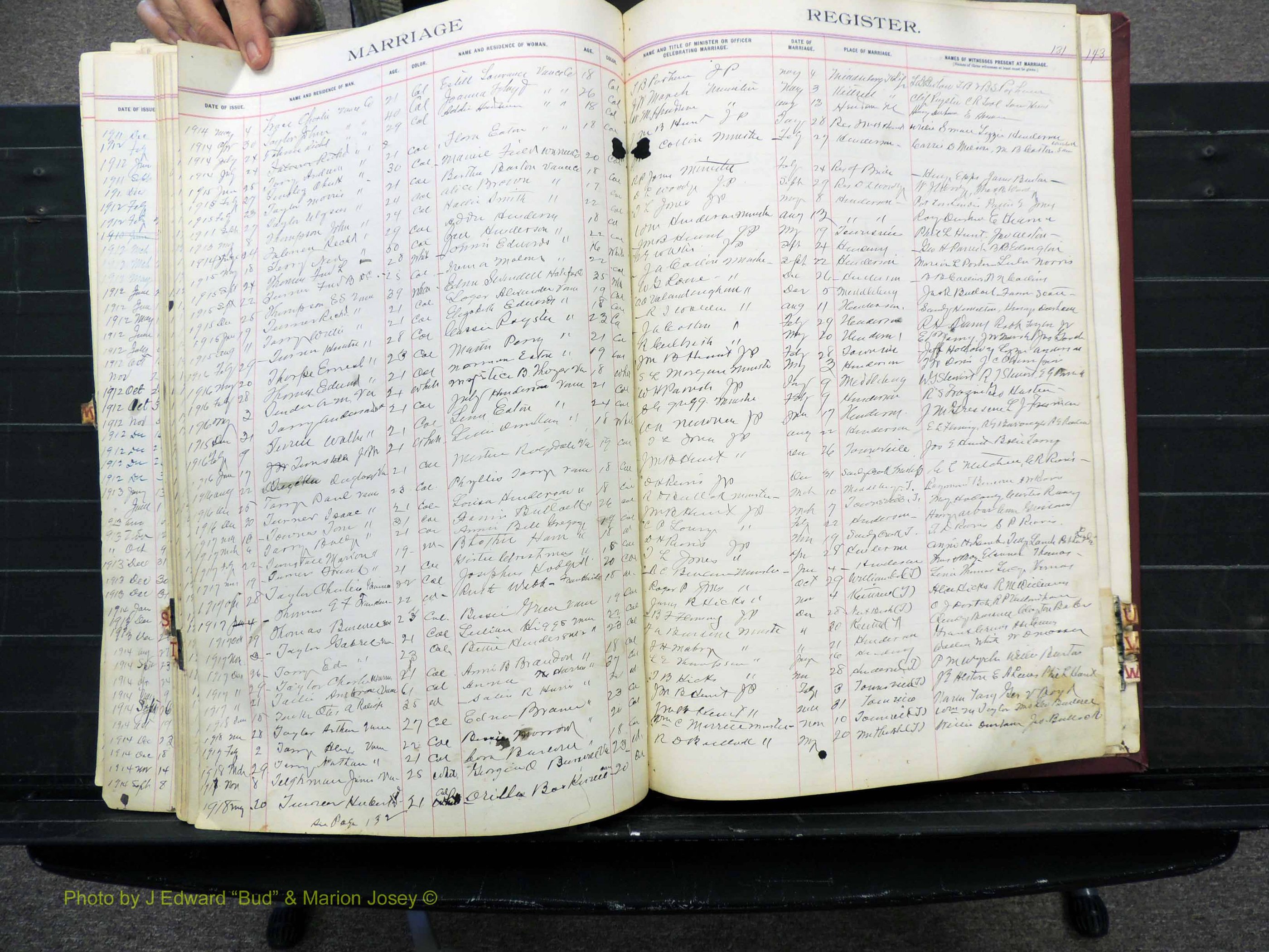 Vance Co, NC, Marriages, A-Z, 1898-1919 (202).JPG