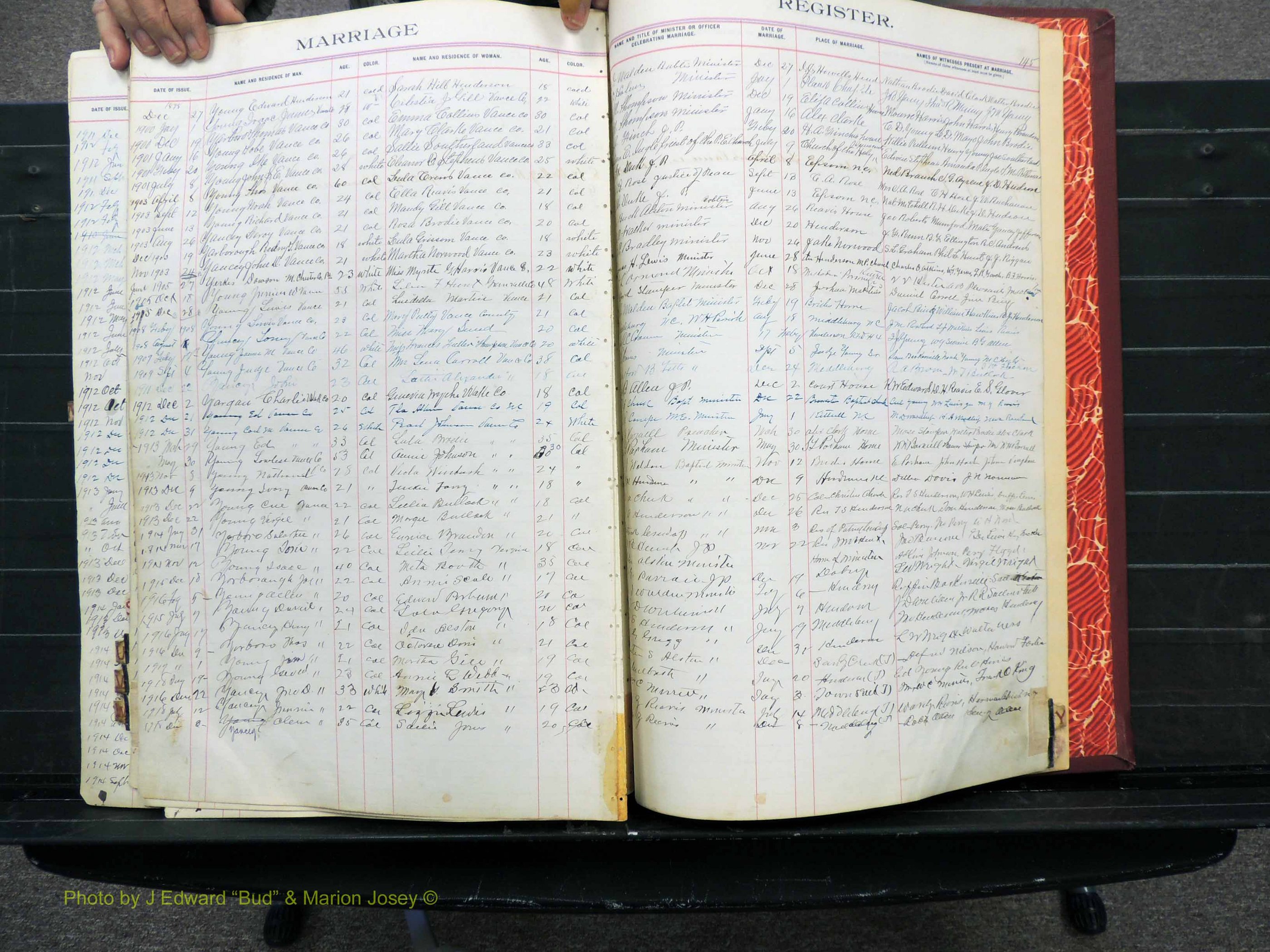 Vance Co, NC, Marriages, A-Z, 1898-1919 (217).JPG