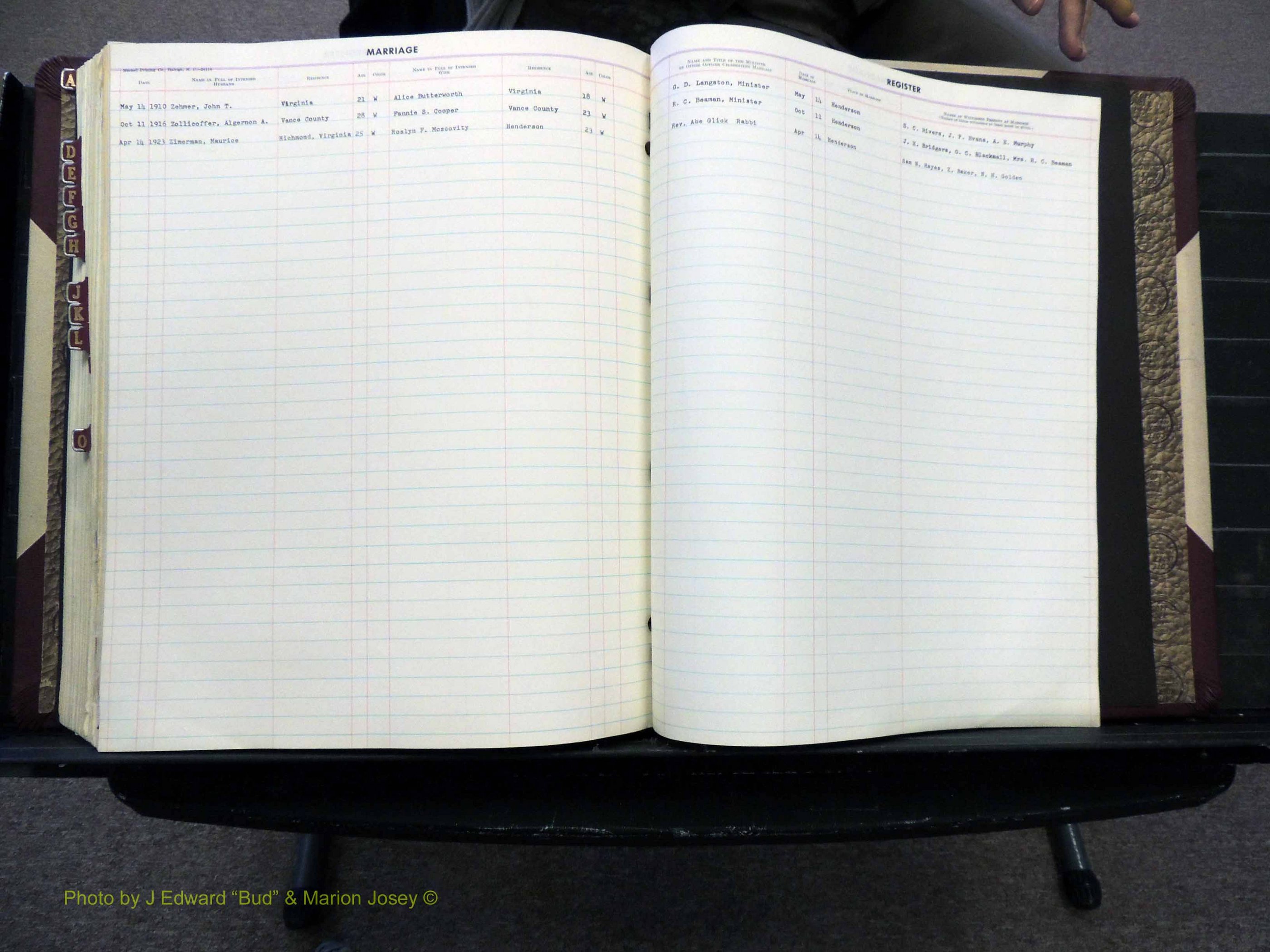 Vance Co, NC, Marriages, A-Z, 1900-1929 (327).JPG