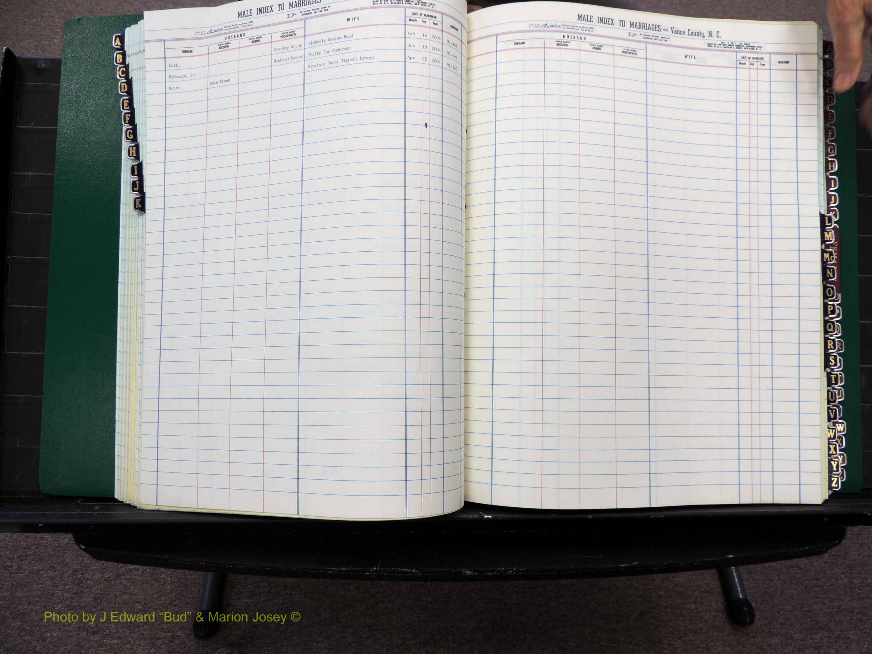 Vance Co, NC, Marriages, A-Z, 2001-2004 (123).JPG