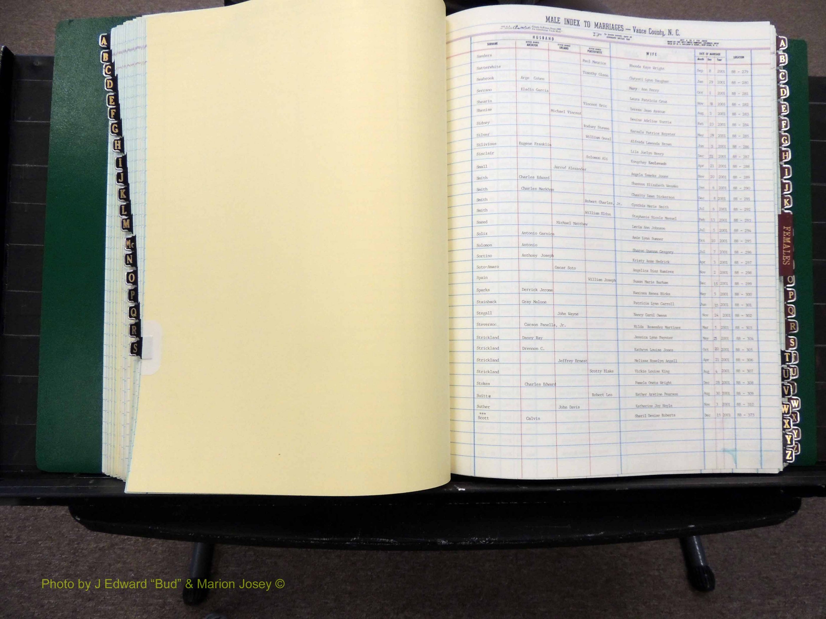 Vance Co, NC, Marriages, A-Z, 2001-2004 (134).JPG