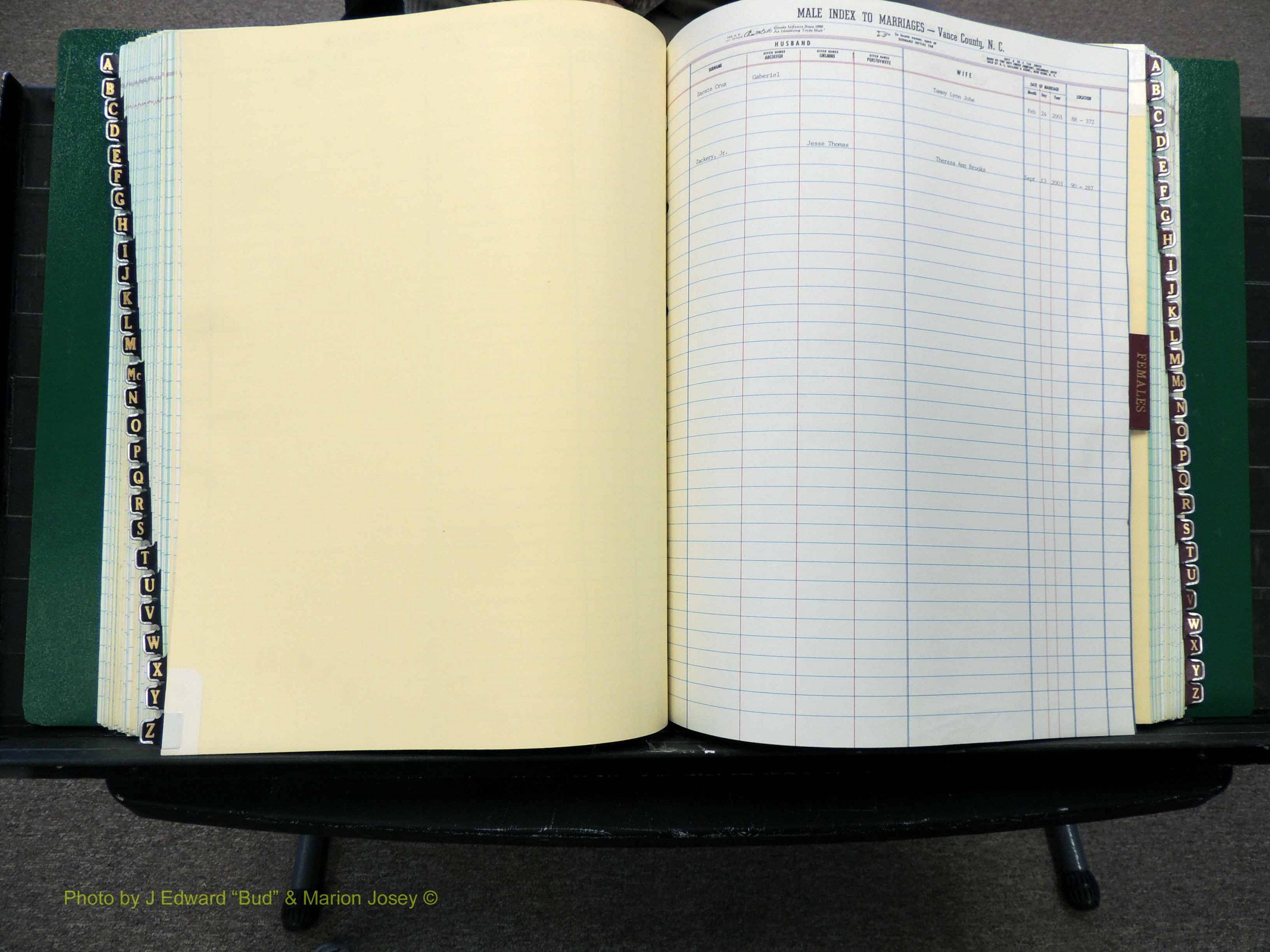 Vance Co, NC, Marriages, A-Z, 2001-2004 (143).JPG
