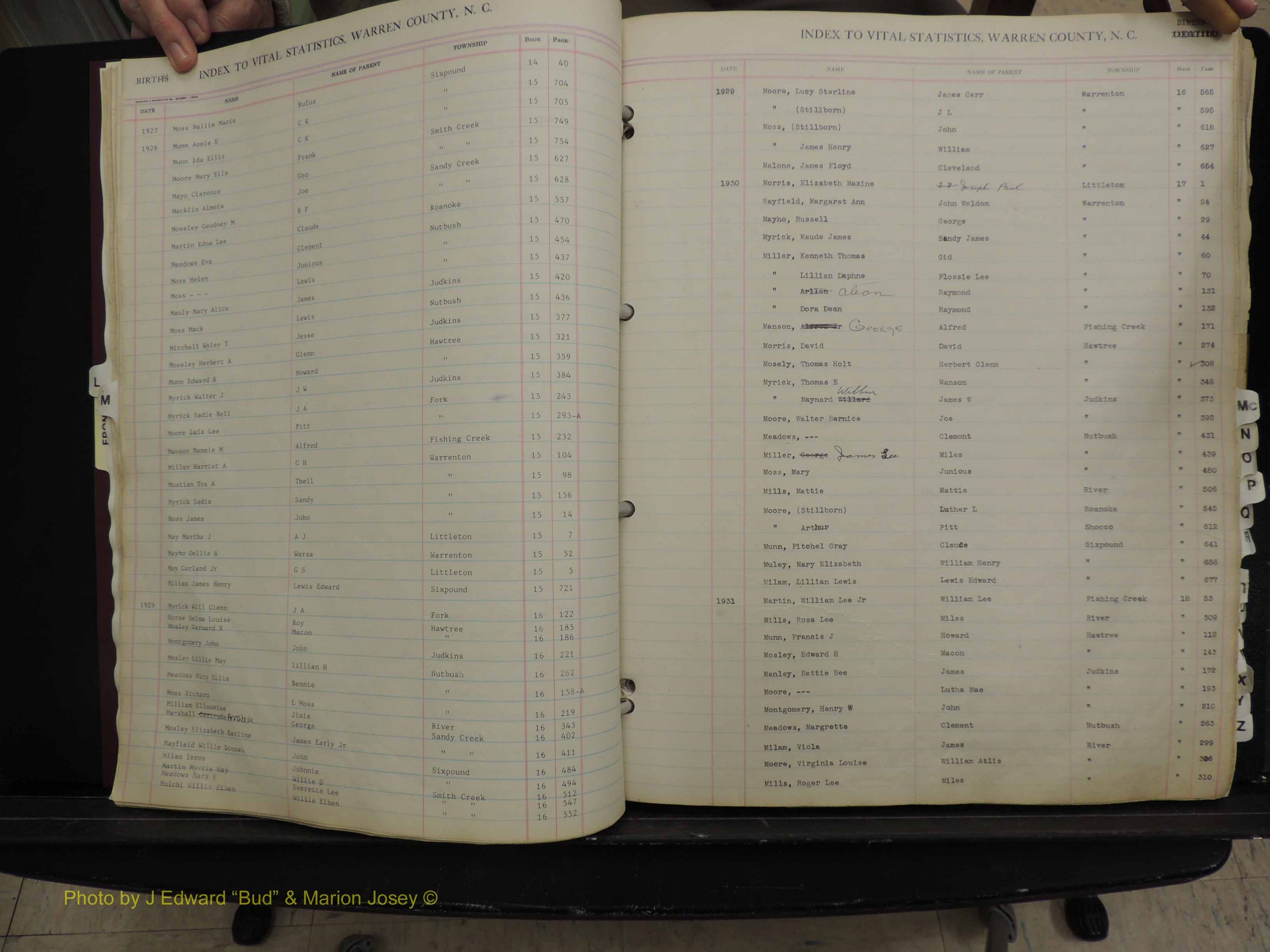 Warren Co, NC, Births, L-Z, 1914+ (119).JPG