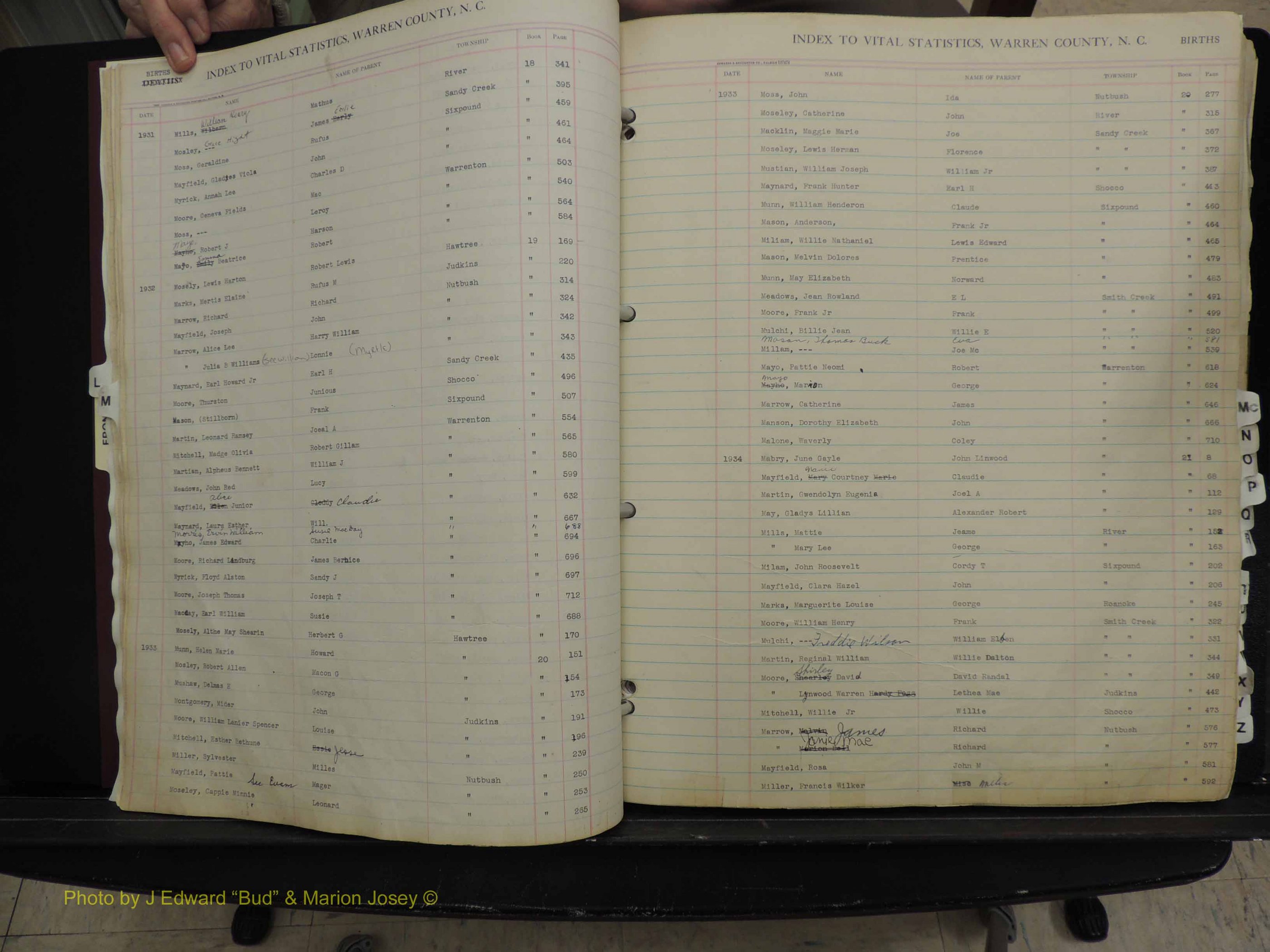 Warren Co, NC, Births, L-Z, 1914+ (120).JPG