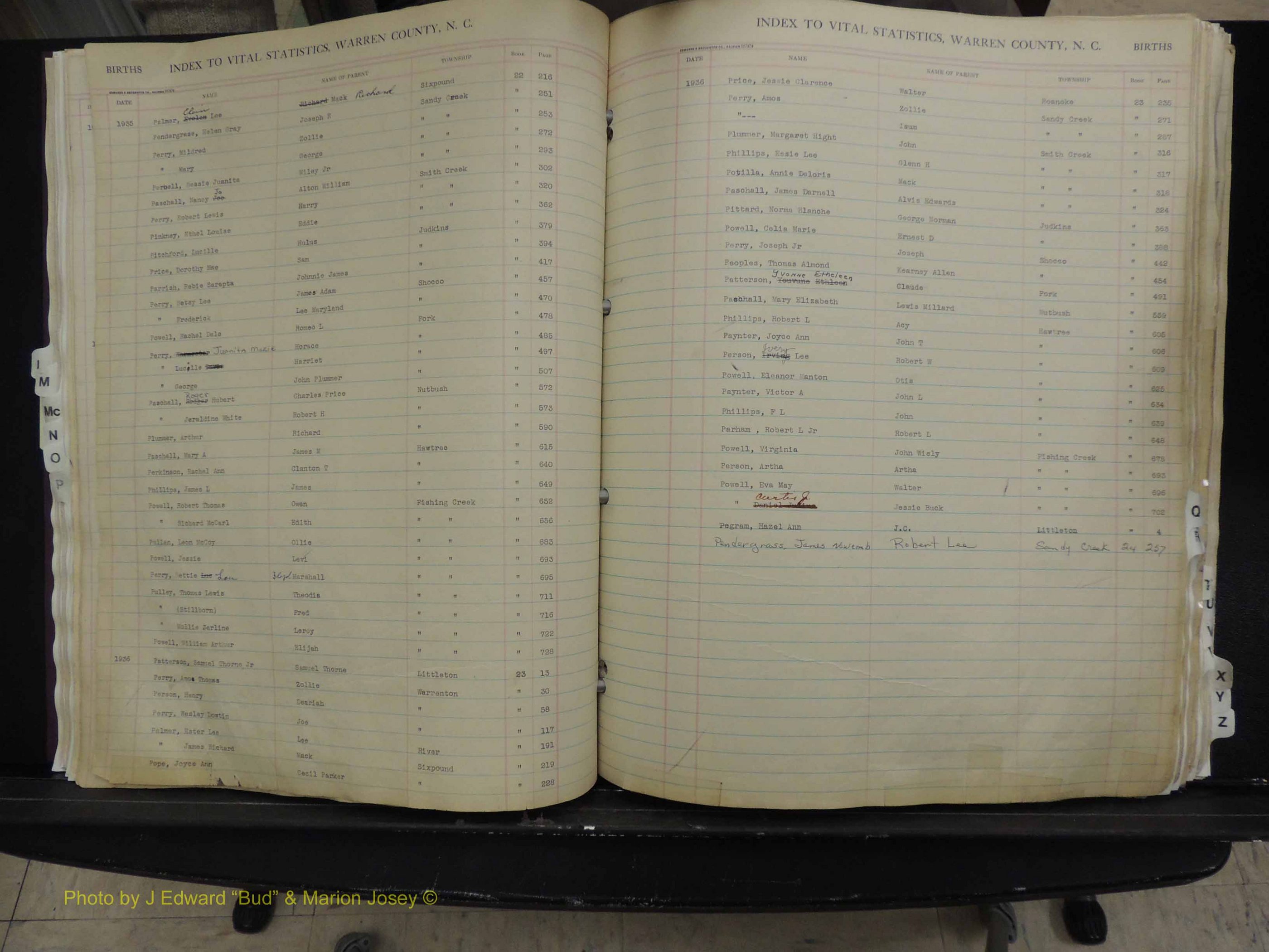 Warren Co, NC, Births, L-Z, 1914+ (158).JPG