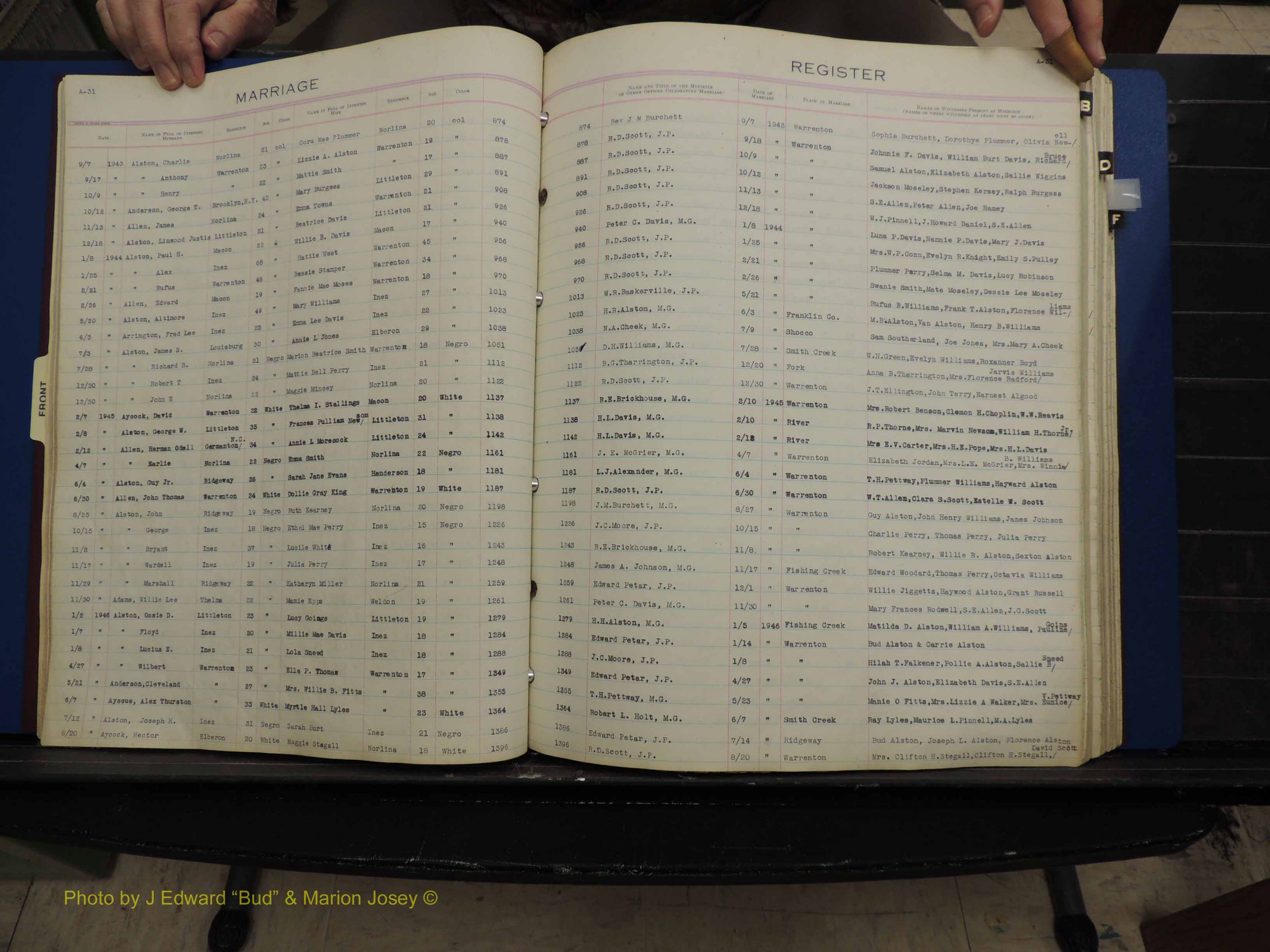 Warren Co, NC, Marriages, A-G, 1867-1978 (131).JPG