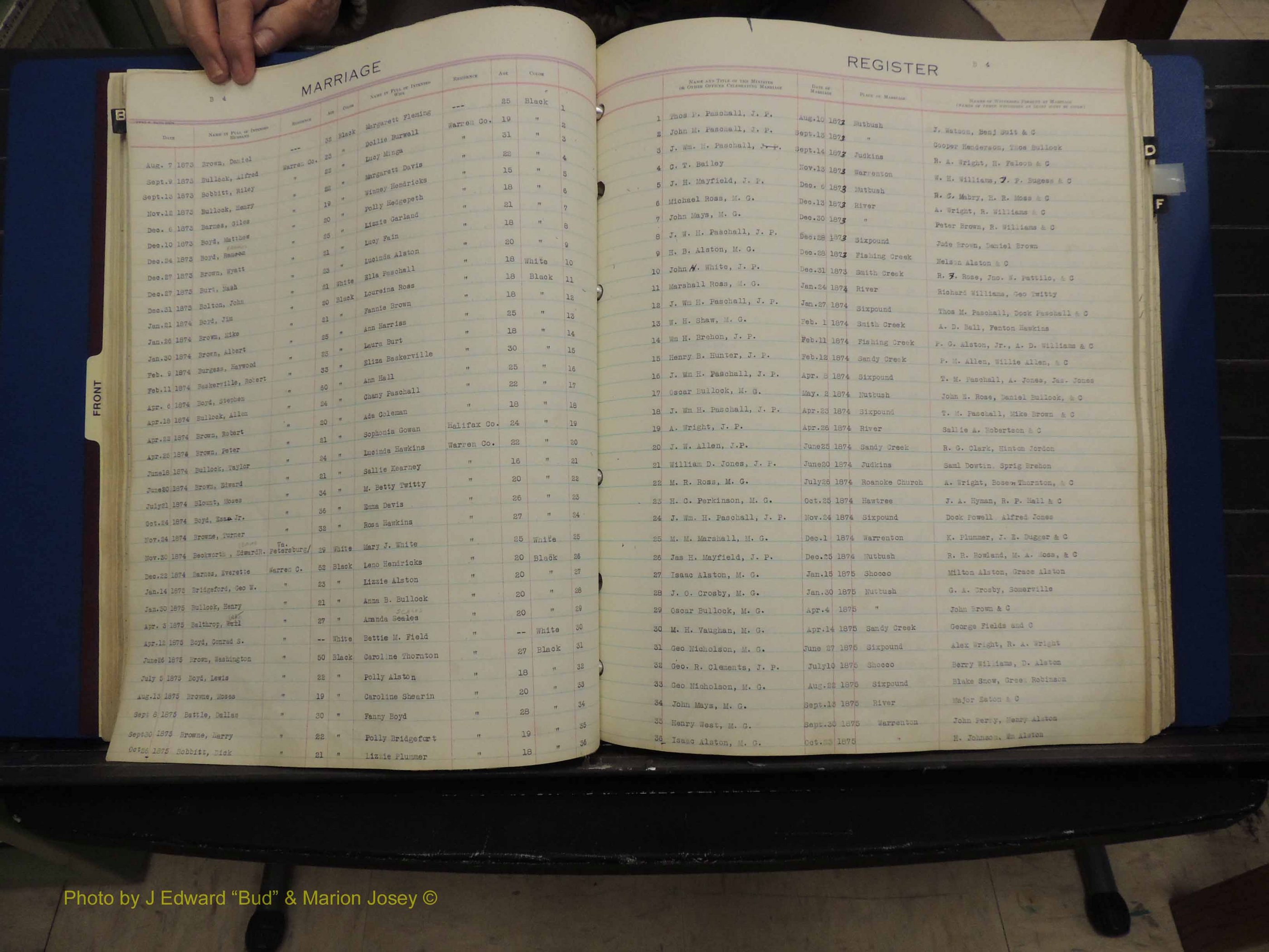 Warren Co, NC, Marriages, A-G, 1867-1978 (148).JPG
