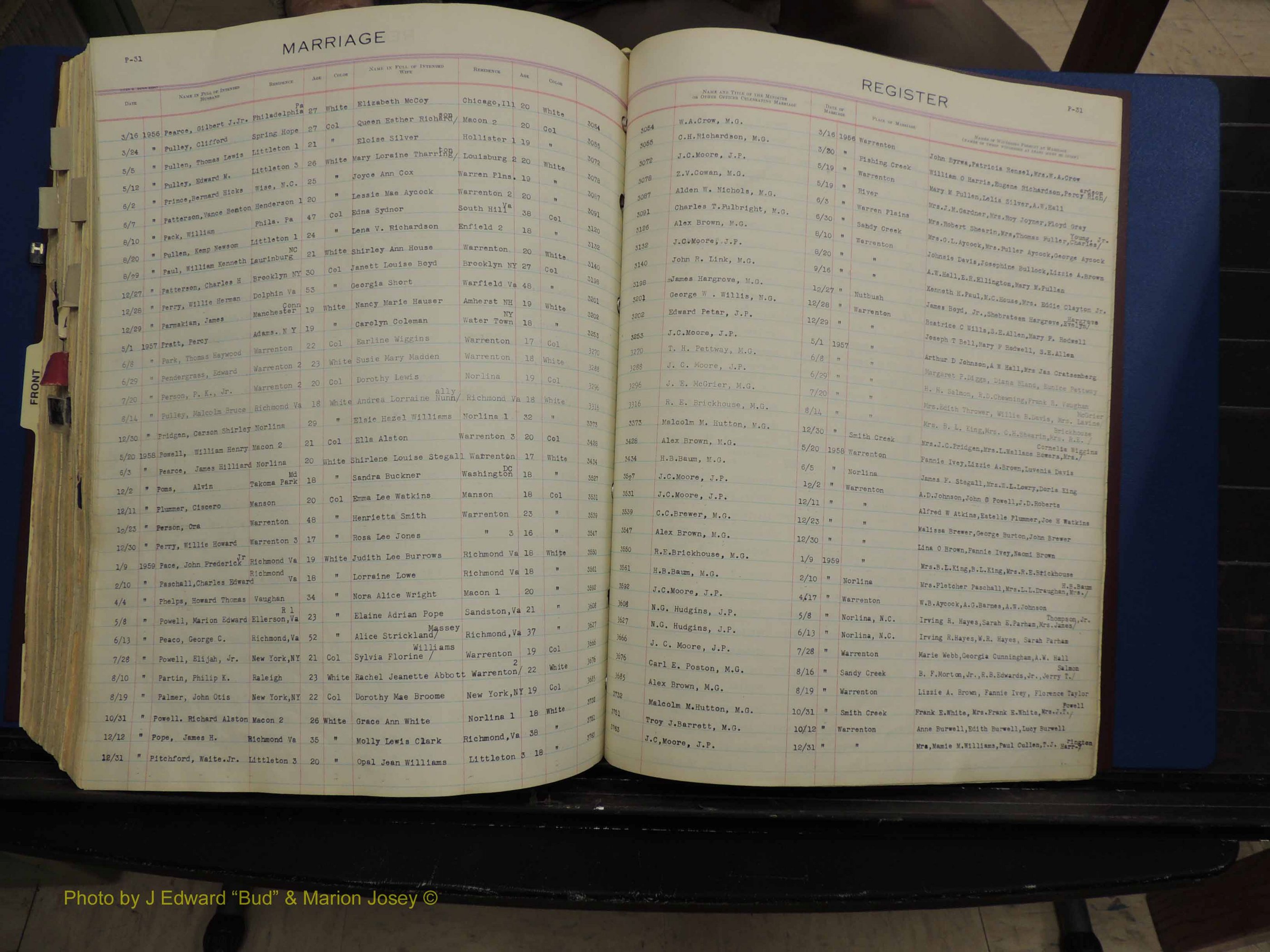 Warren Co, NC, Marriages, H-P, 1867-1978 (345).JPG