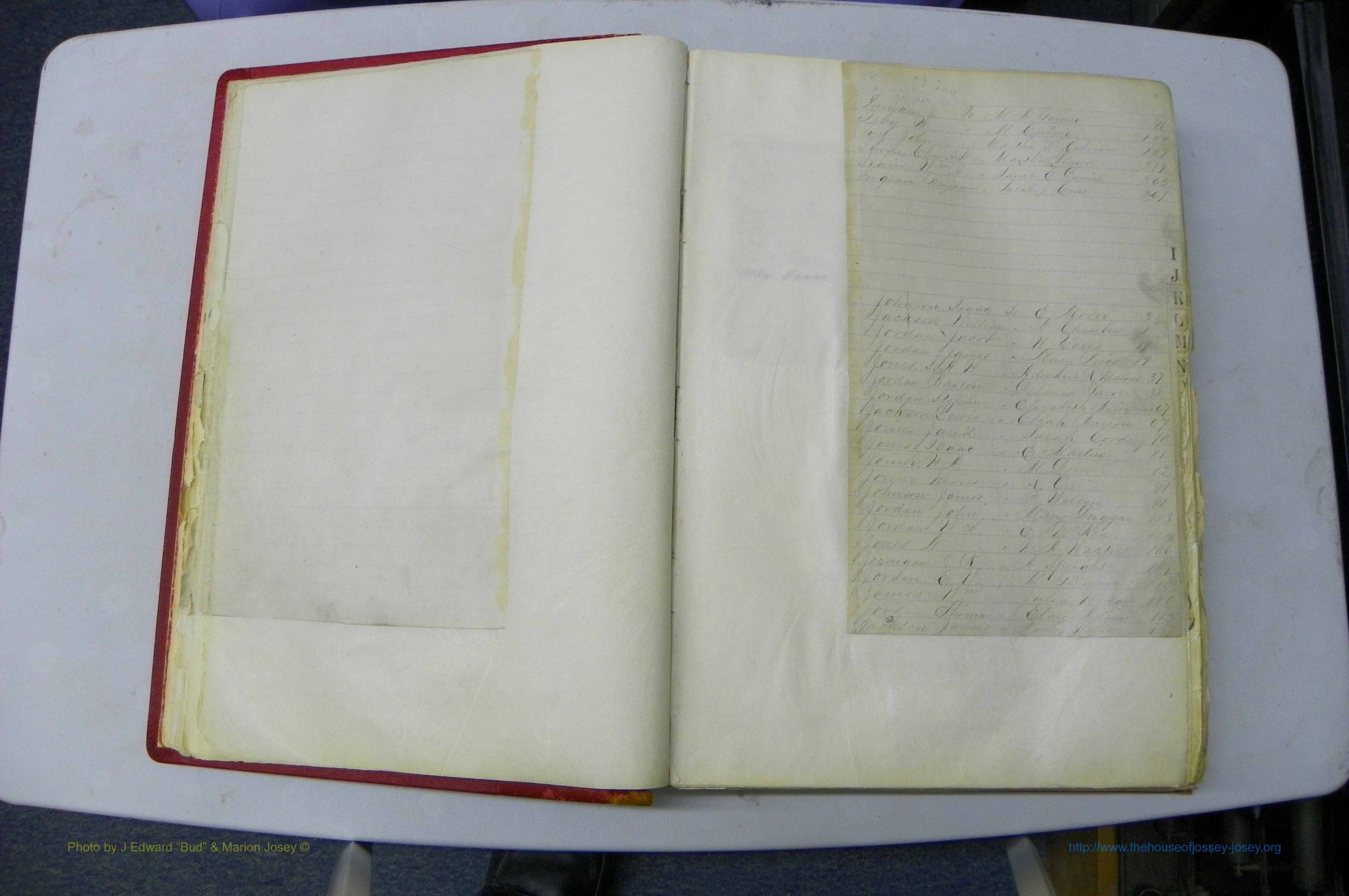 Was GA, Marriages Book A, 1828 - 1852, Index J.JPG