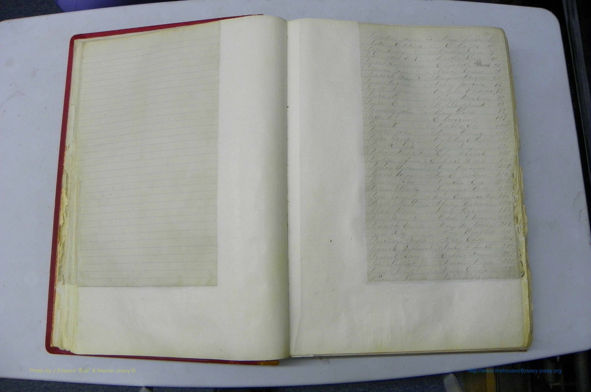 Was GA, Marriages Book A, 1828 - 1852, Index P.JPG