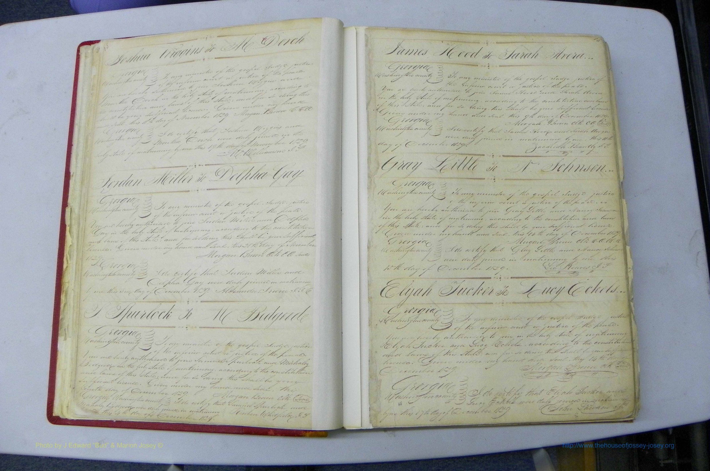 Was GA, Marriages Book A, 1828 - 1852, P 015-016.JPG