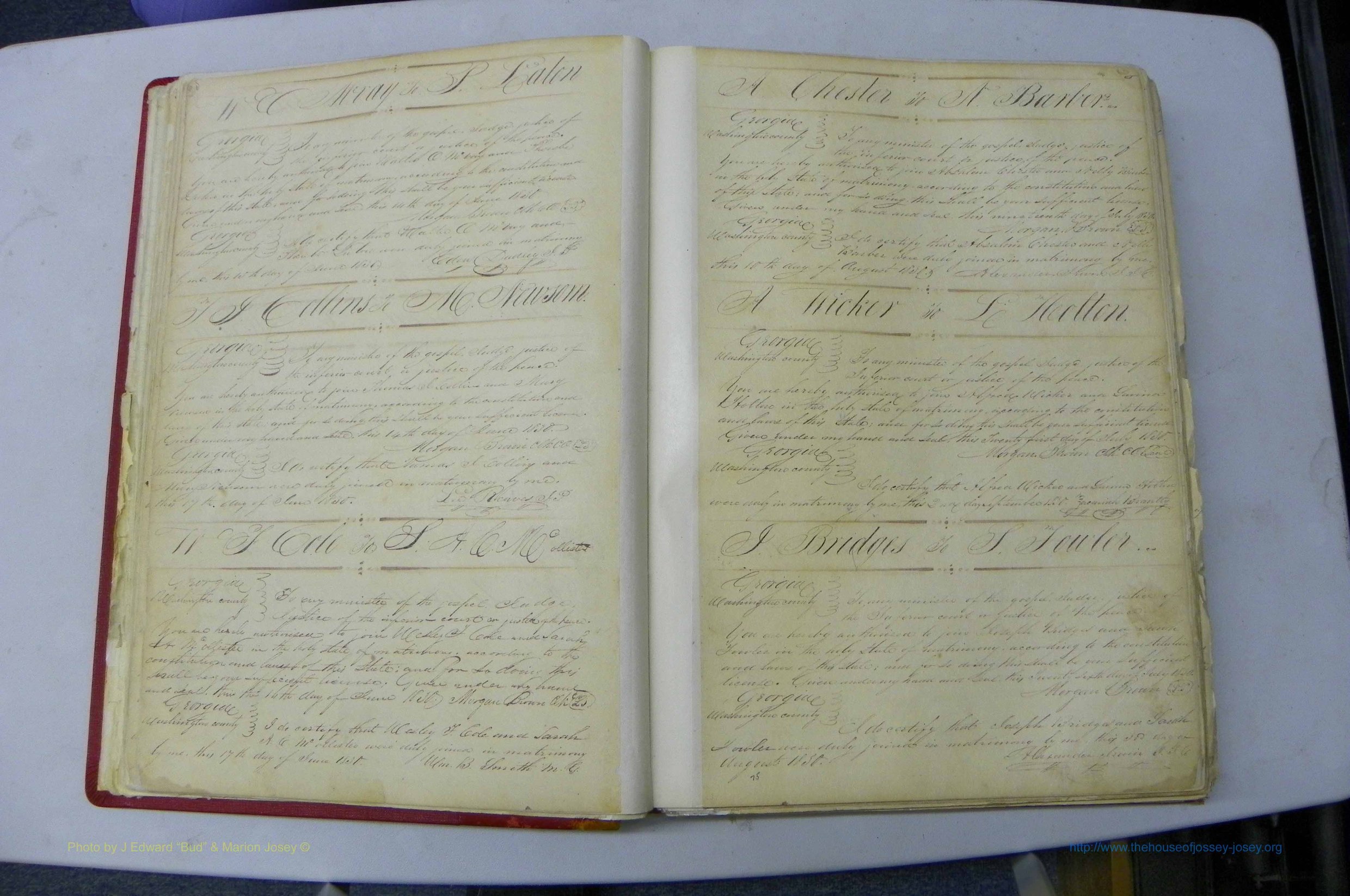 Was GA, Marriages Book A, 1828 - 1852, P 025-026.JPG