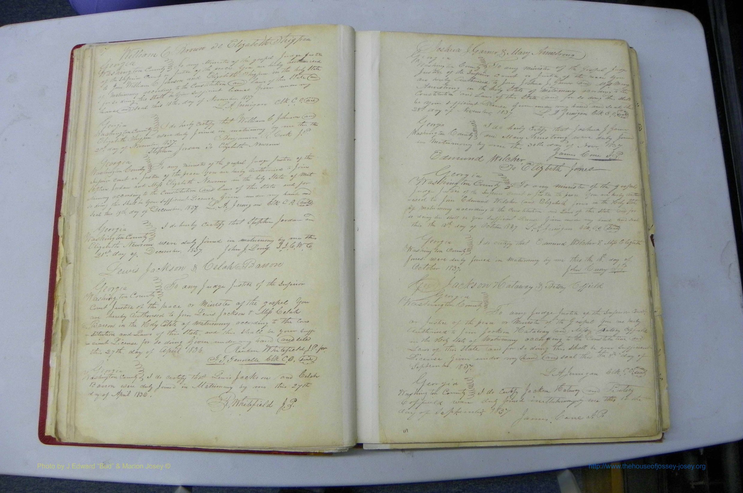 Was GA, Marriages Book A, 1828 - 1852, P 067-068.JPG
