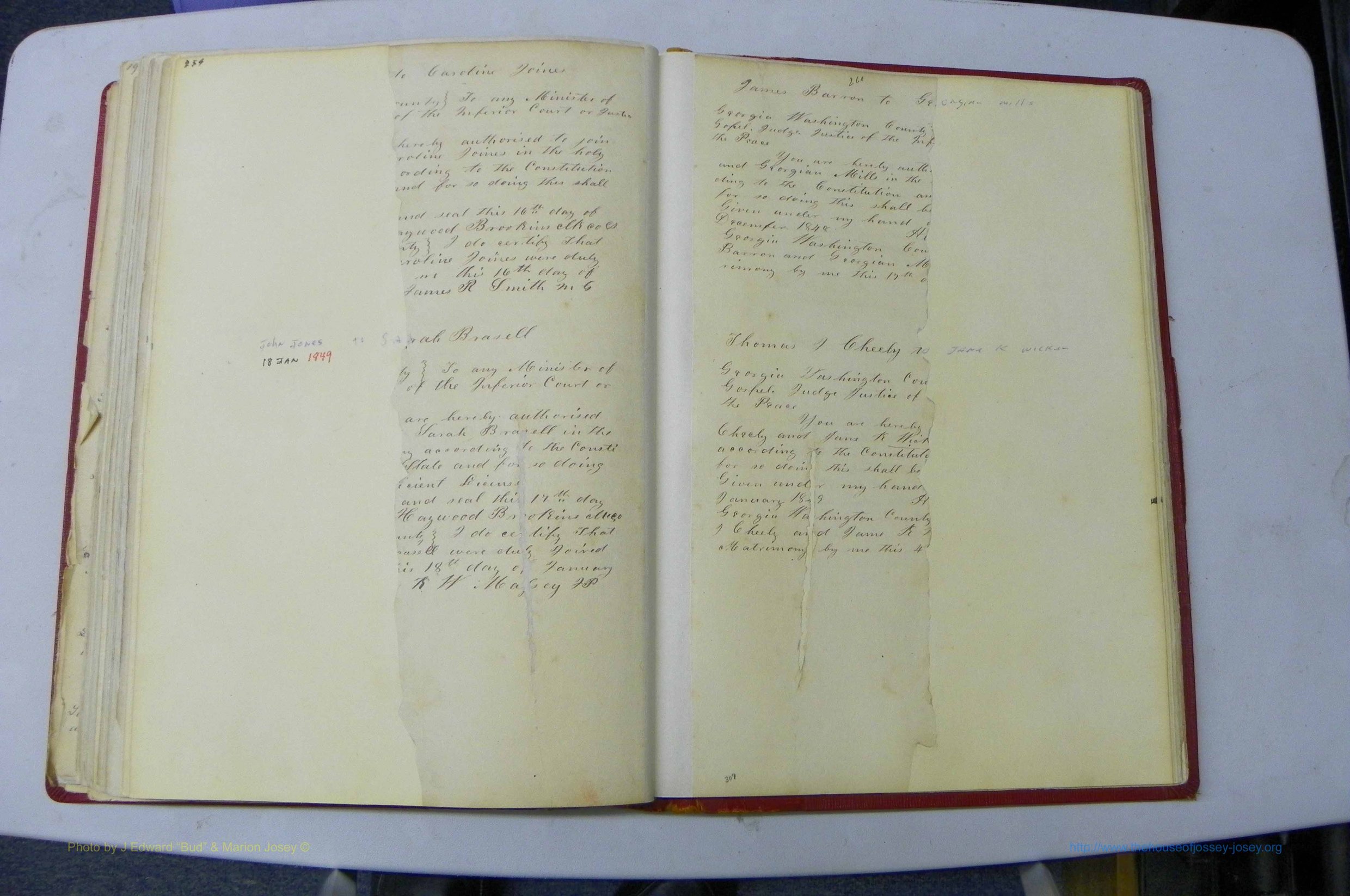 Was GA, Marriages Book A, 1828 - 1852, P 259-260.JPG