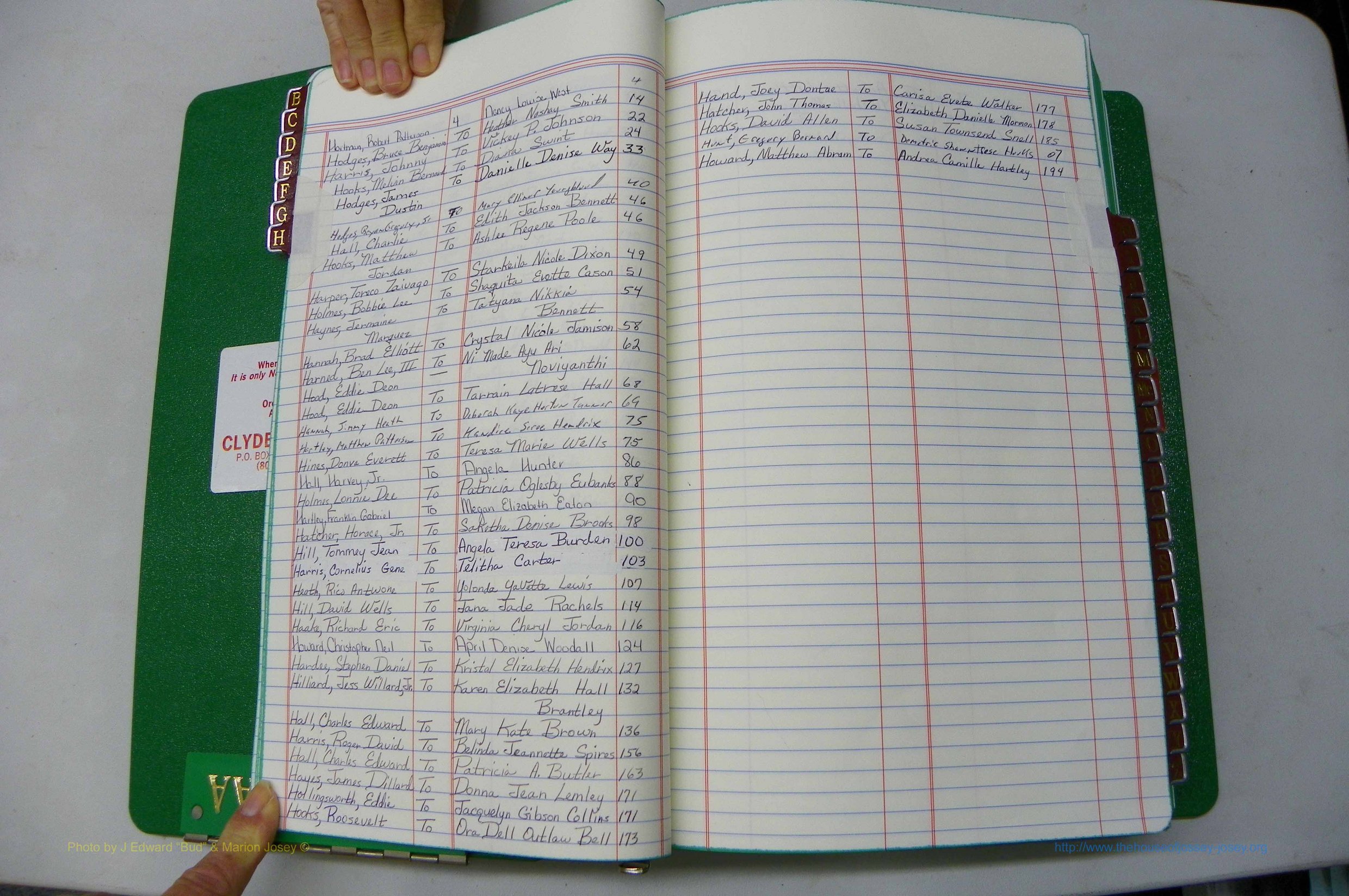 Was GA, Marriages Book AA, 2007 - 2009, Index H.JPG