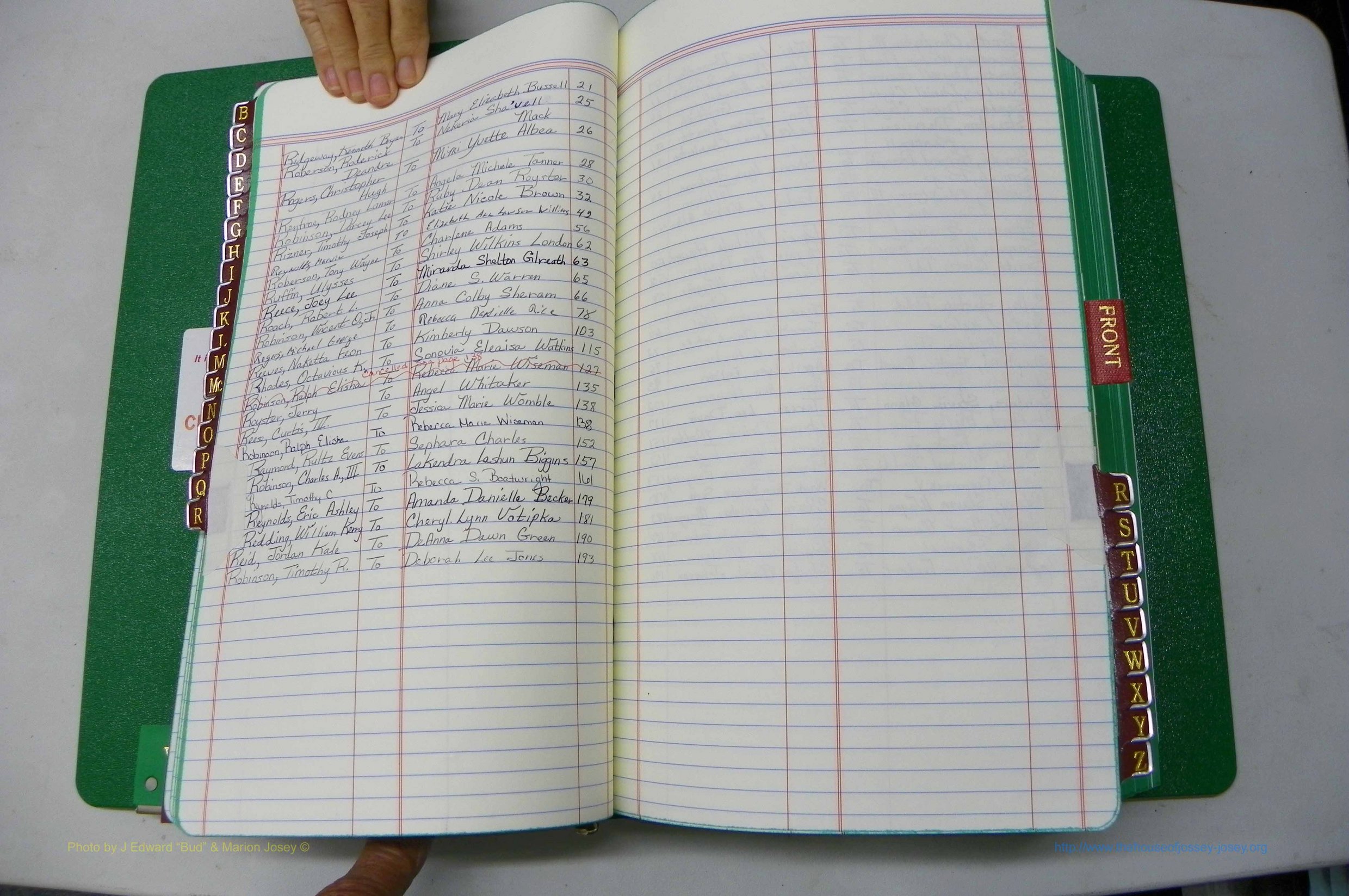 Was GA, Marriages Book AA, 2007 - 2009, Index R.JPG