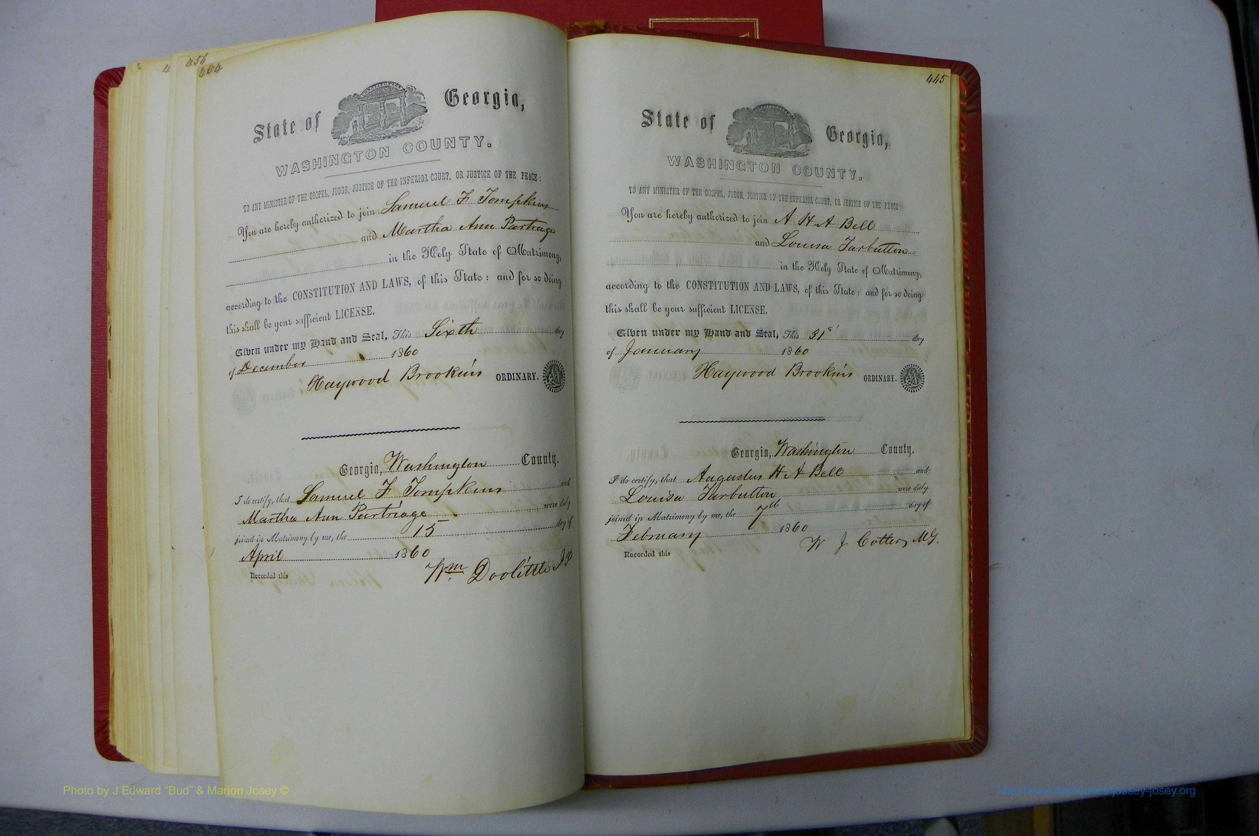 Was GA, Marriages Book B, 1852 - 1860, P 464-465.JPG
