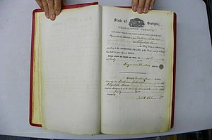 Was GA, Marriages Book B, 1852 - 1860, P 001.JPG