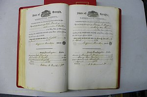 Was GA, Marriages Book B, 1852 - 1860, P 119-120.JPG