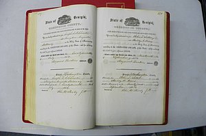 Was GA, Marriages Book B, 1852 - 1860, P 129-130.JPG