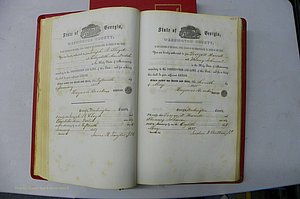 Was GA, Marriages Book B, 1852 - 1860, P 151-152.JPG