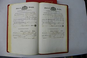 Was GA, Marriages Book B, 1852 - 1860, P 422-423.JPG