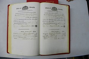 Was GA, Marriages Book B, 1852 - 1860, P 424-425.JPG