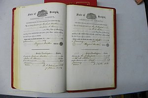 Was GA, Marriages Book B, 1852 - 1860, P 434-435.JPG