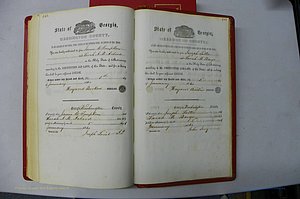 Was GA, Marriages Book B, 1852 - 1860, P 442-443.JPG
