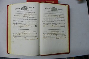 Was GA, Marriages Book B, 1852 - 1860, P 446-447.JPG