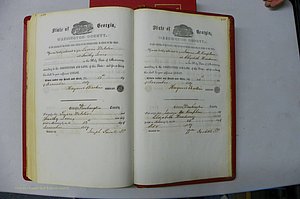 Was GA, Marriages Book B, 1852 - 1860, P 450-451.JPG