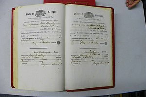 Was GA, Marriages Book B, 1852 - 1860, P 452-453.JPG