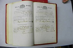 Was GA, Marriages Book B, 1852 - 1860, P 458-459.JPG