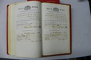 Was GA, Marriages Book B, 1852 - 1860, P 460-461.JPG