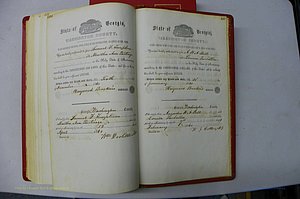 Was GA, Marriages Book B, 1852 - 1860, P 464-465.JPG