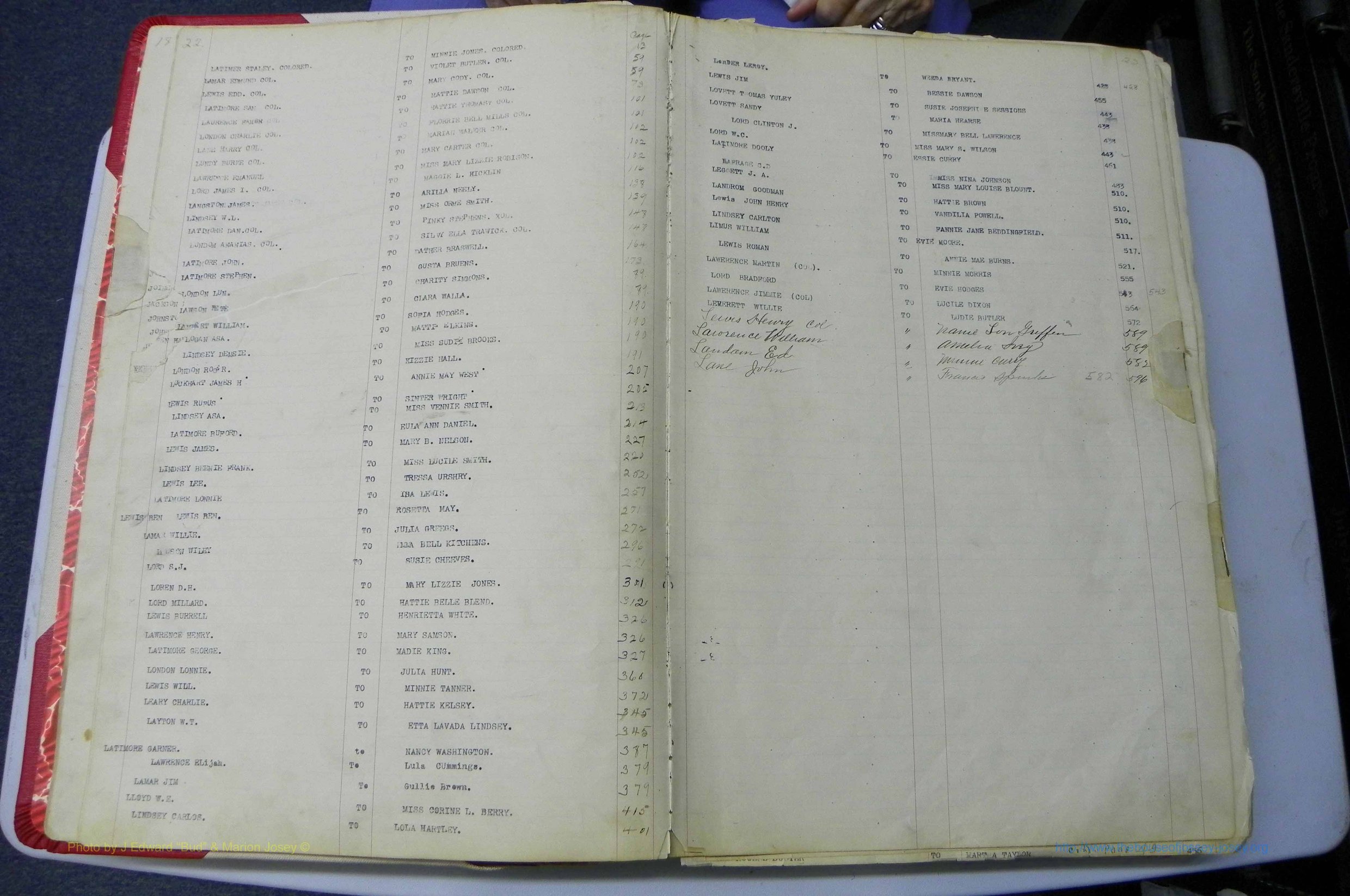 Was GA, Marriages Book K, 1907 - 1913, Index L.JPG