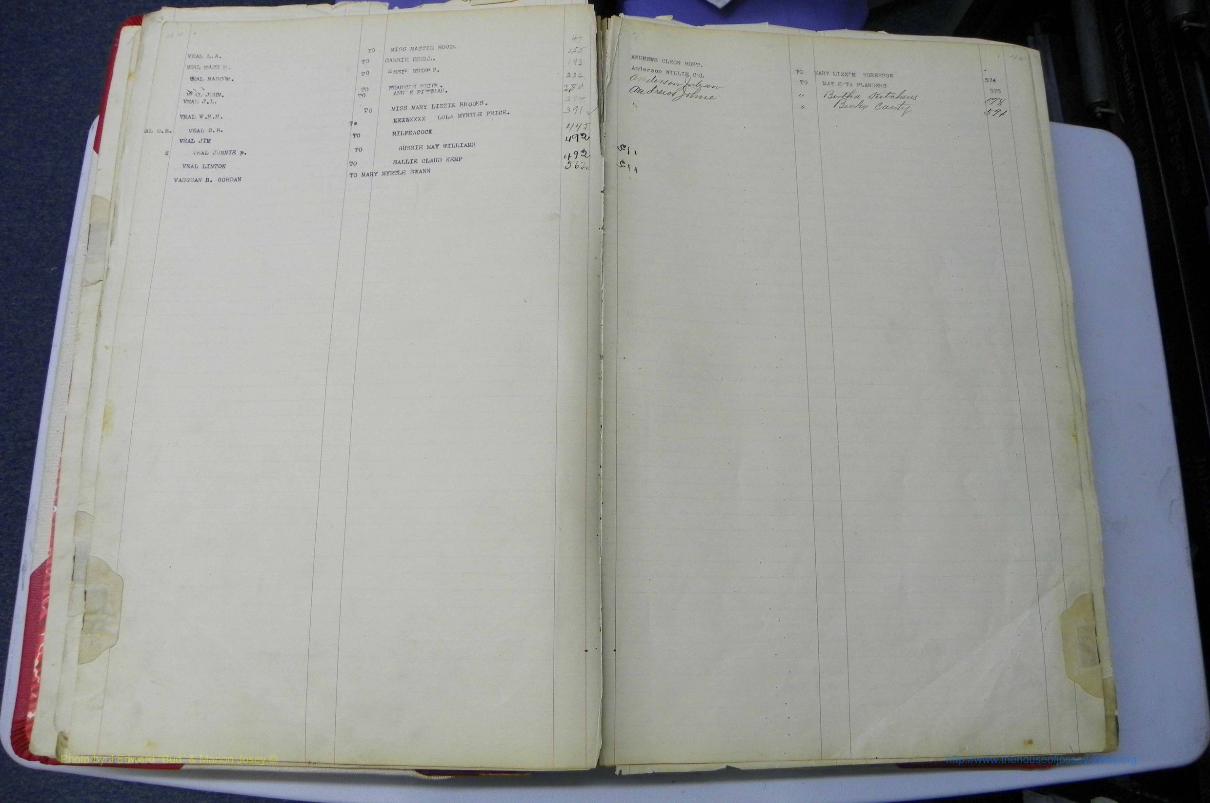 Was GA, Marriages Book K, 1907 - 1913, Index V & A2.JPG