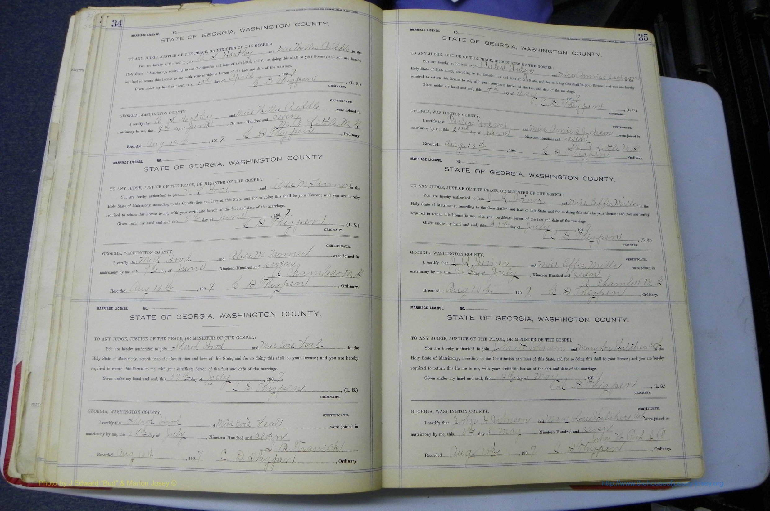 Was GA, Marriages Book K, 1907 - 1913, P 034-035.JPG