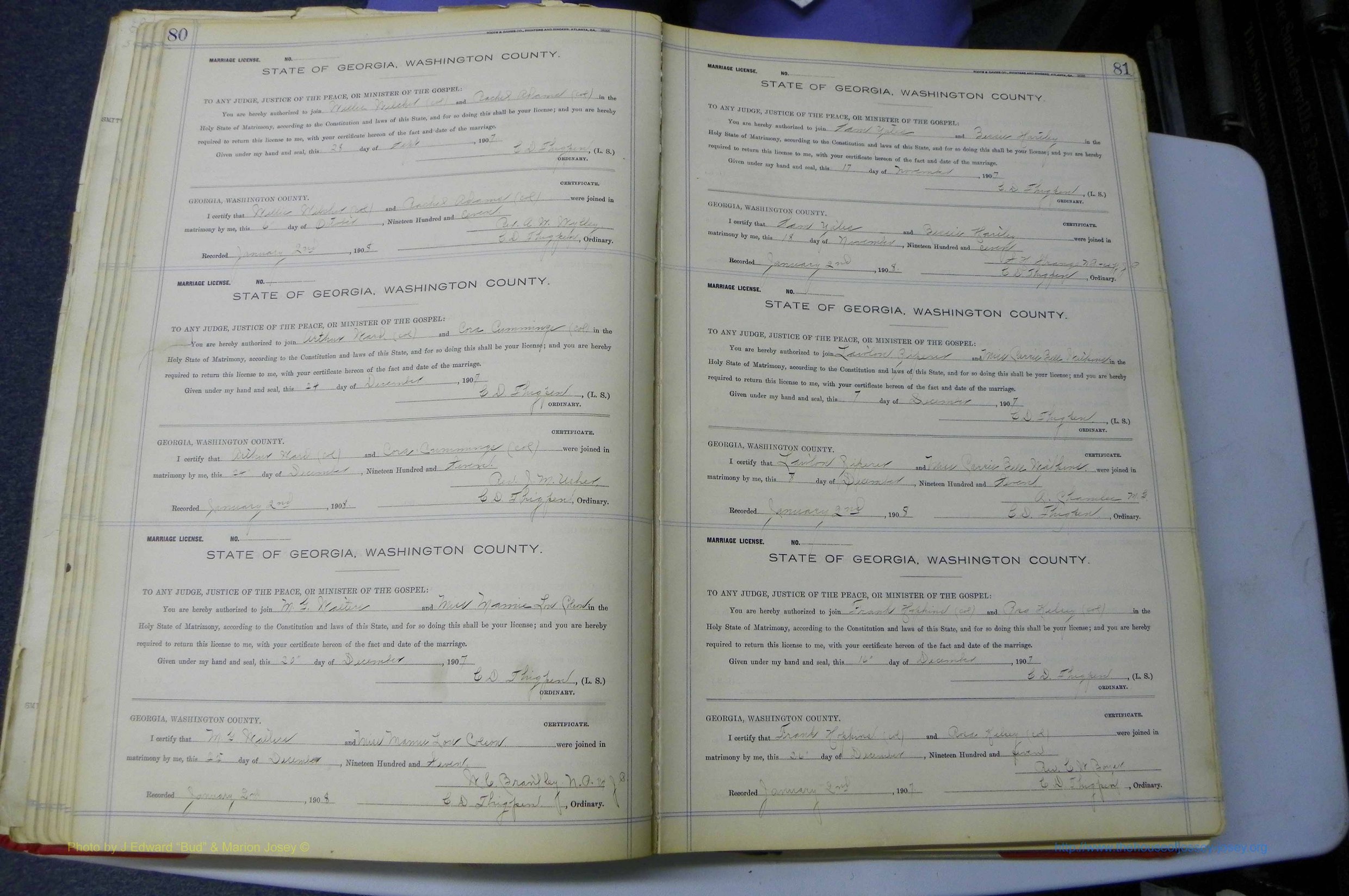 Was GA, Marriages Book K, 1907 - 1913, P 080-081.JPG