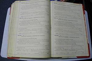 Was GA, Marriages Book K, 1907 - 1913, P 572-573.JPG